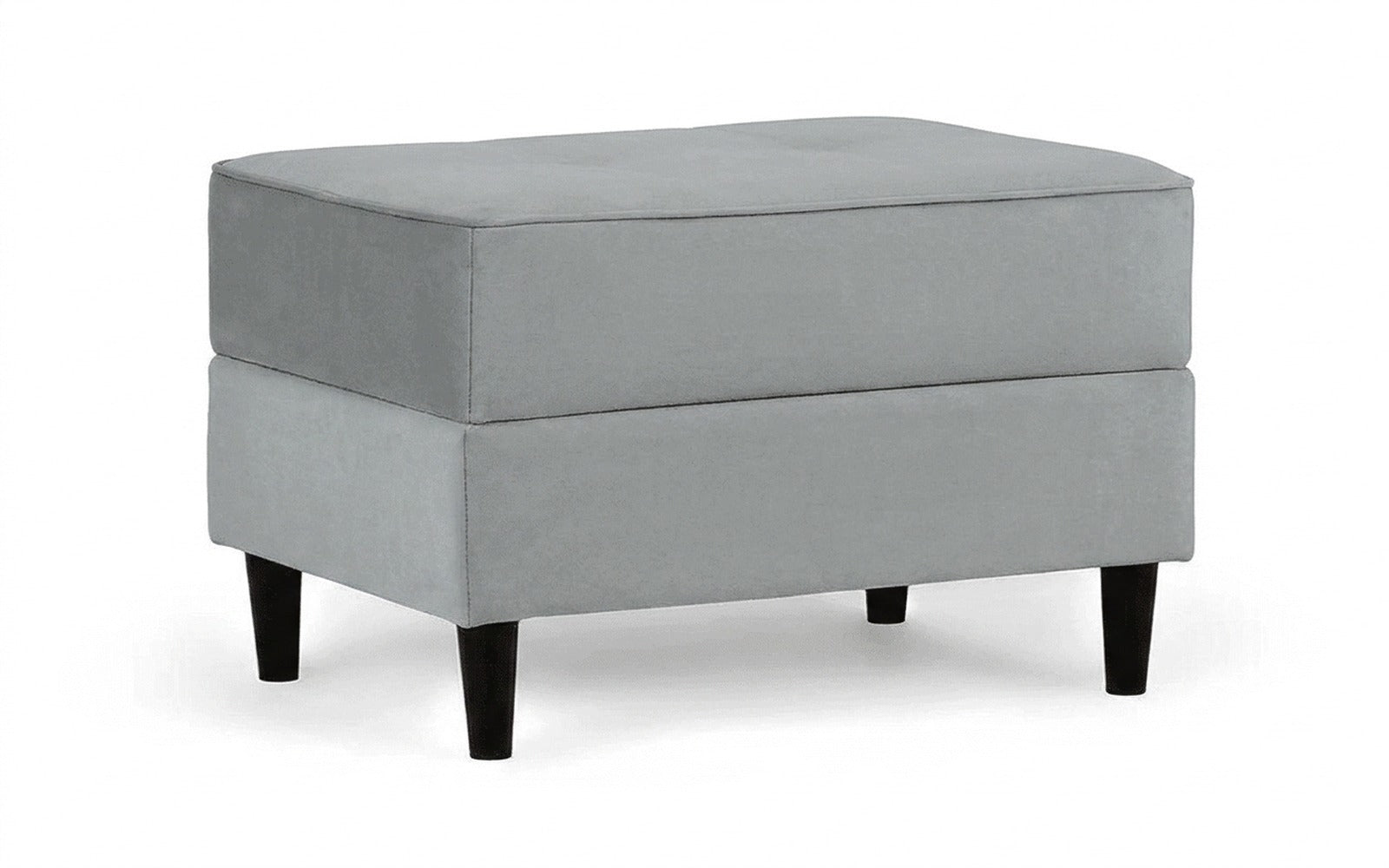 Amani Pro pouf in Royal I Aqua fabric, product photo on white background