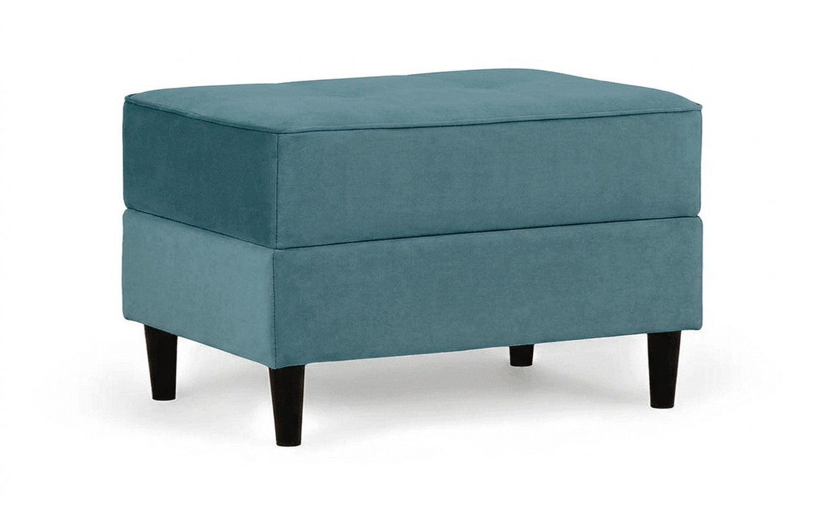 Amani Pro pouf in Royal I Capri fabric, product photo on white background
