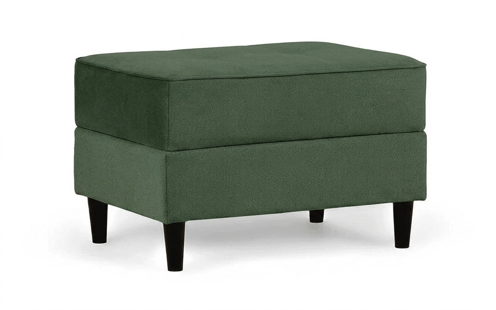 Amani Pro pouf in Royal I Field fabric, product photo on white background