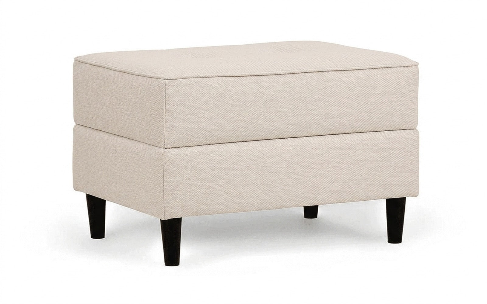 Amani Pro pouf in Royal I Plombir fabric, product photo on white background