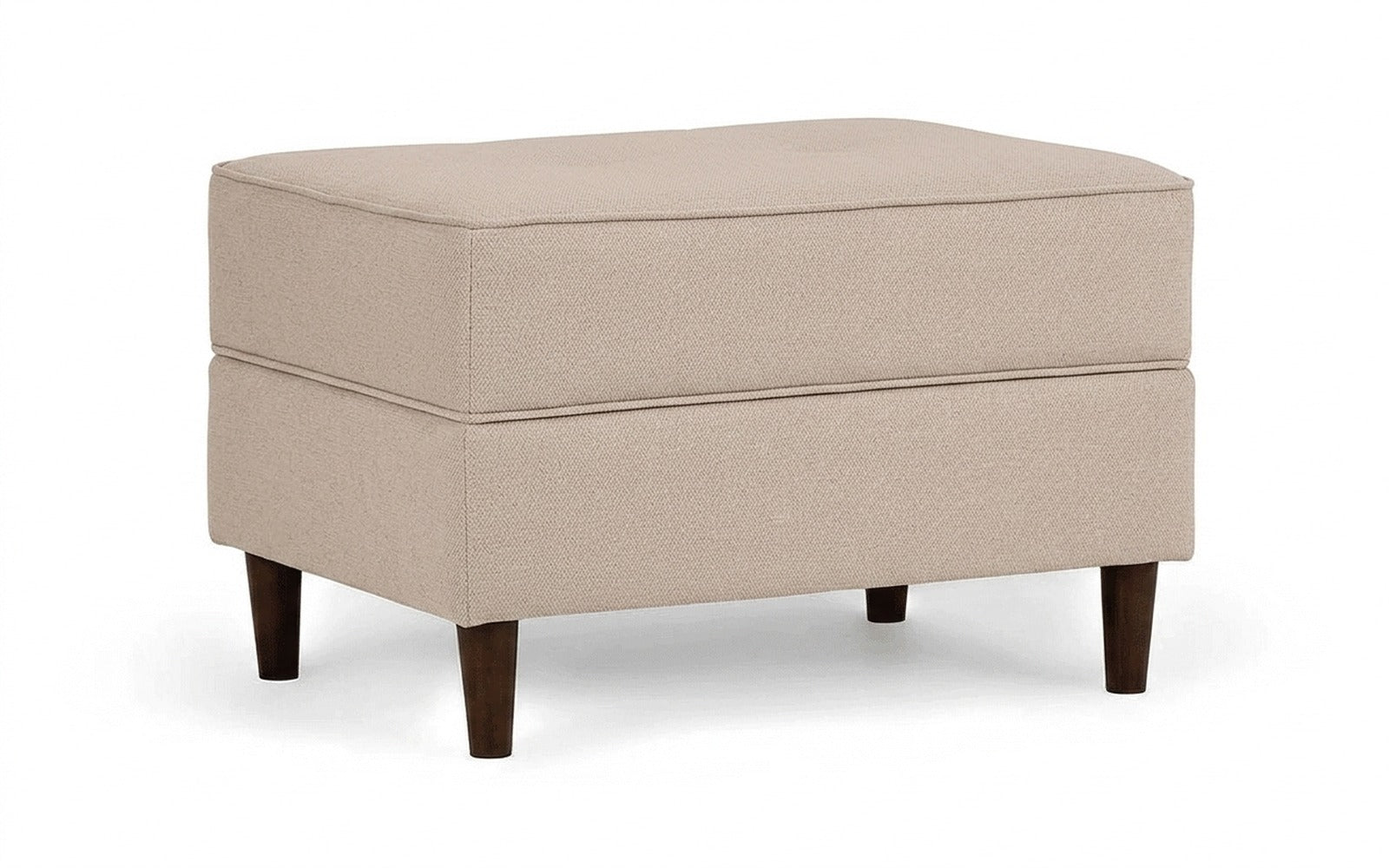 Amani Pro pouf in Royal I Sandy fabric, product photo on white background