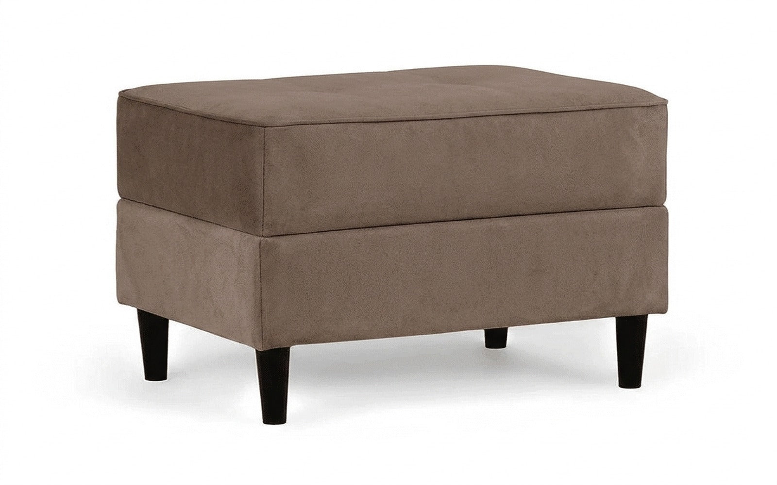 Amani Pro pouf in Shammy Terra fabric, product photo on white background