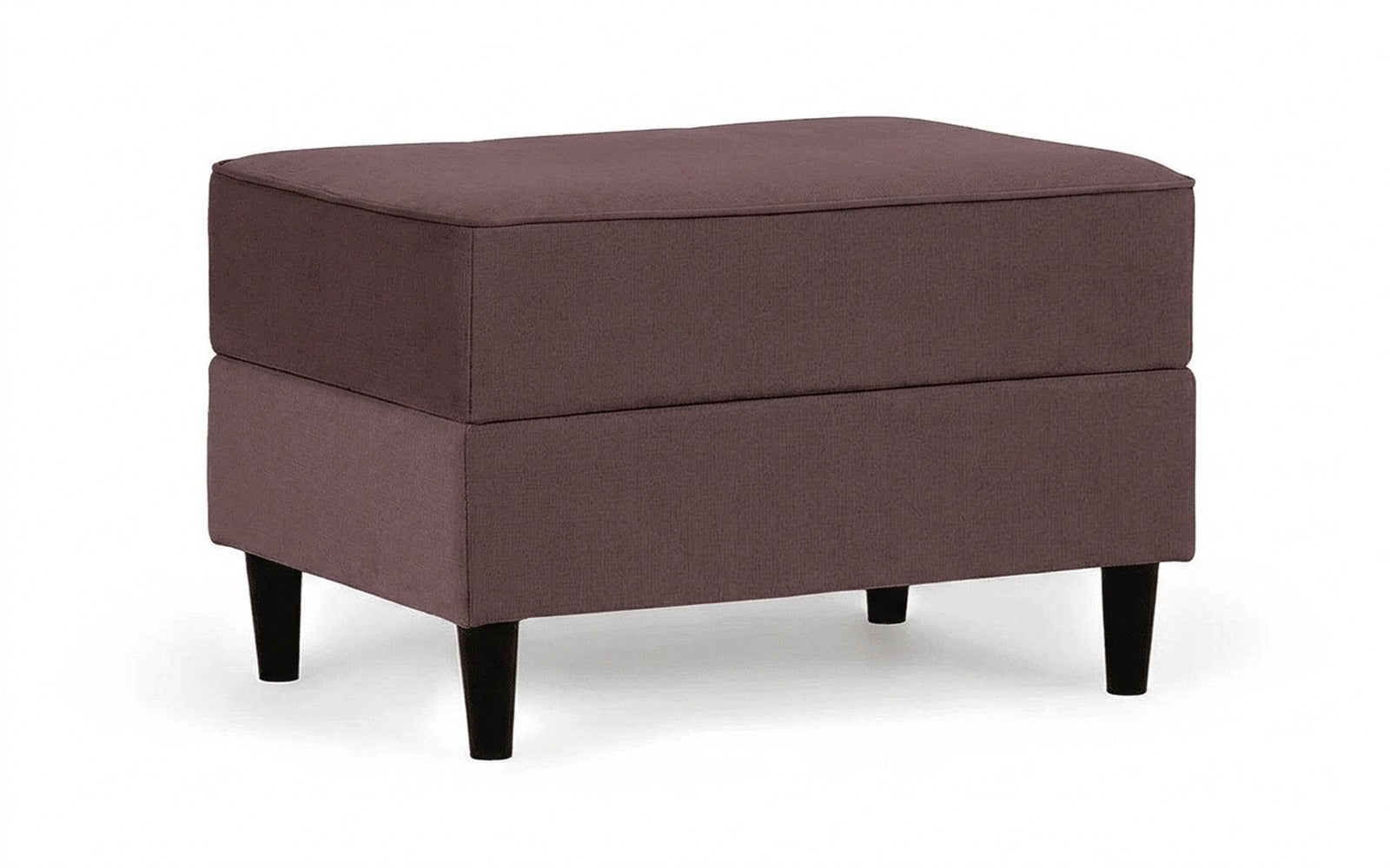 Amani Pro pouf in Sky Velvet 253 fabric, product photo on white background