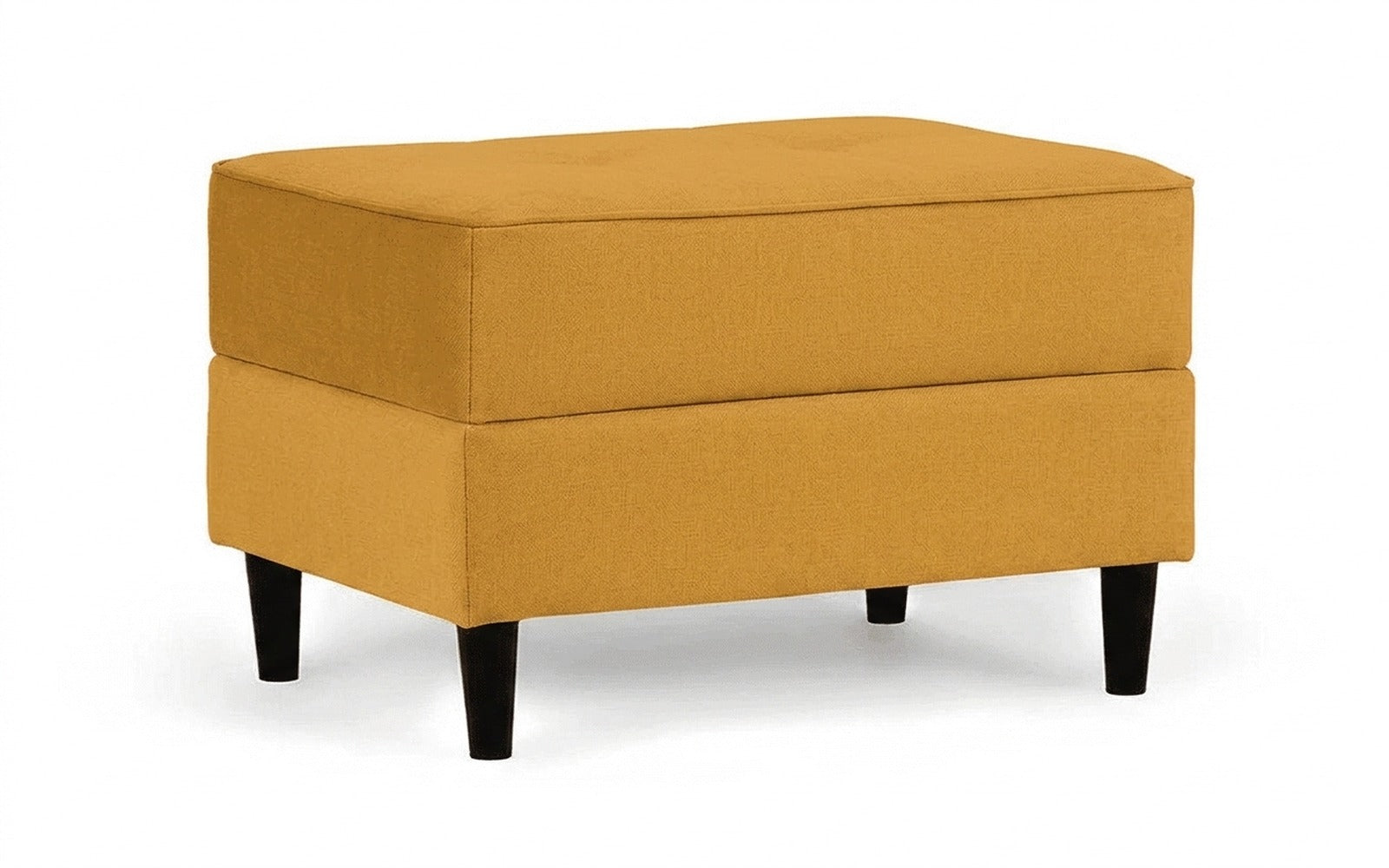 Amani Pro pouf in Sky Velvet 30 fabric, product photo on white background