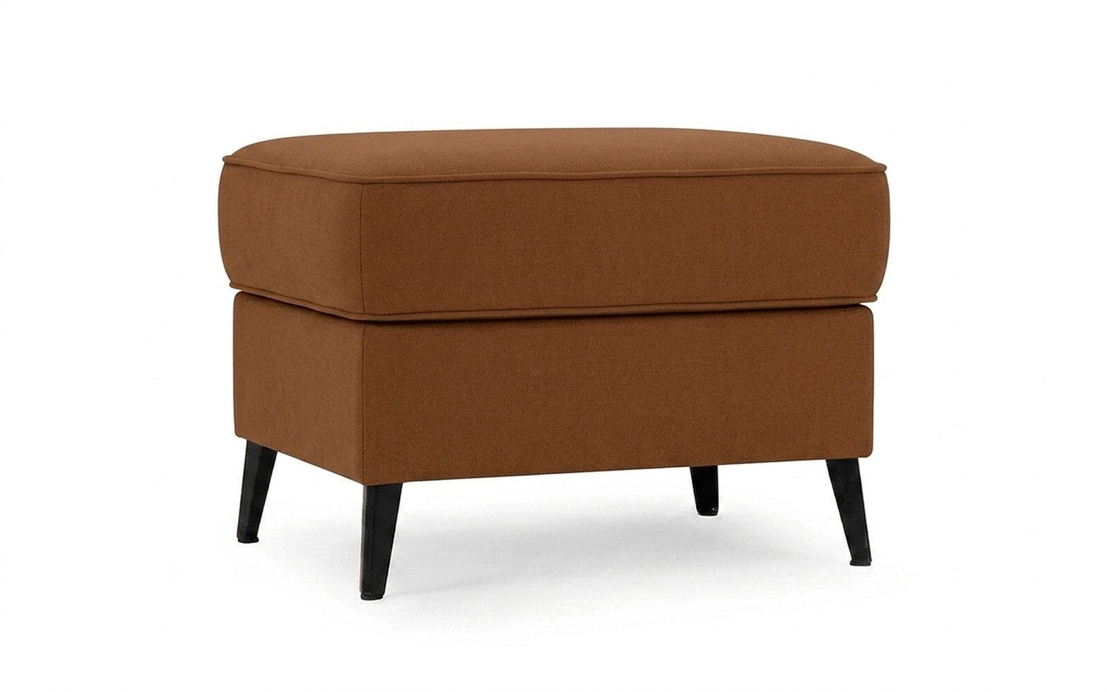 Laguna pouf in Casanova Desert fabric, product photo on white background