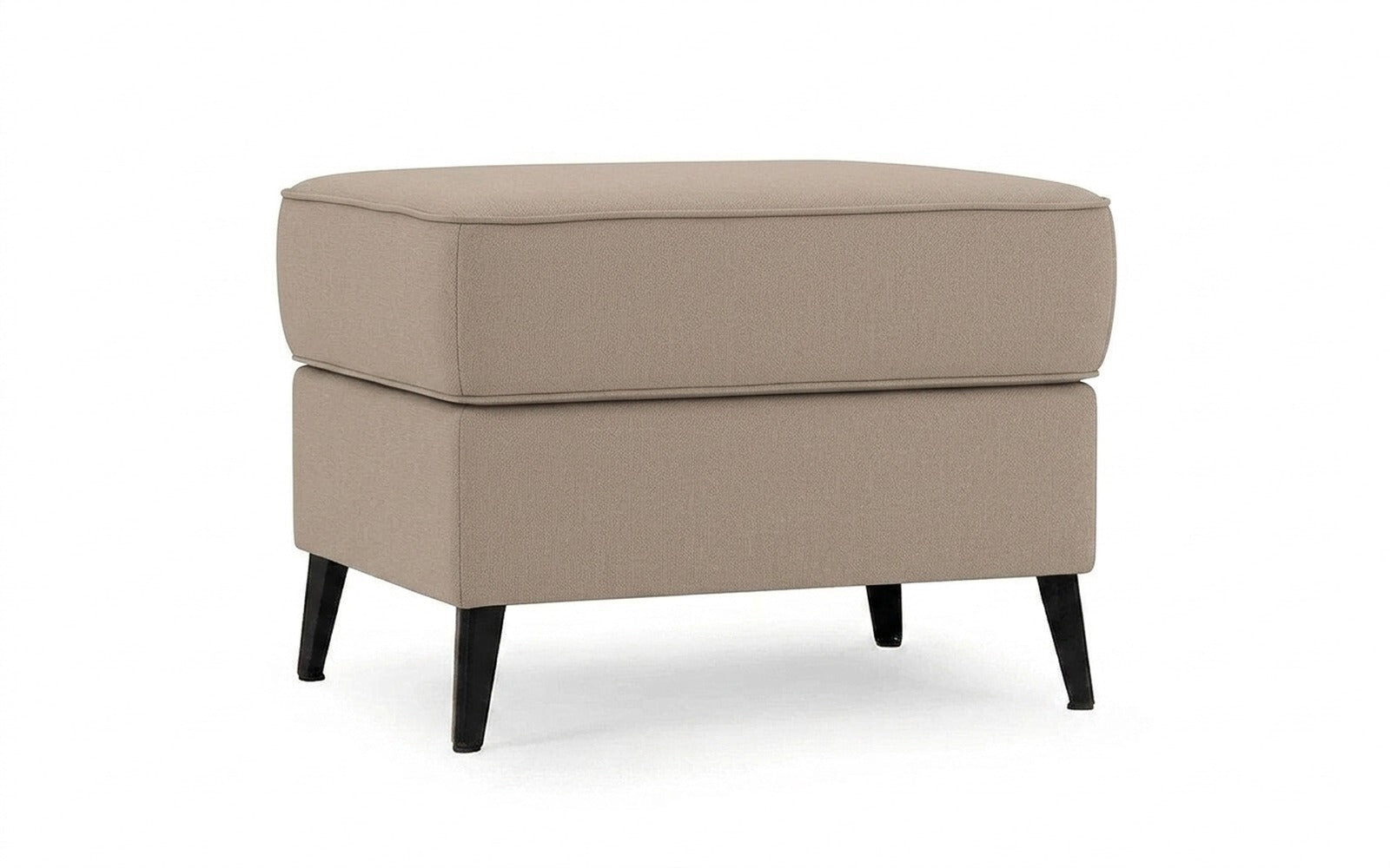 Laguna pouf in Dumont 02 fabric, product photo on white background