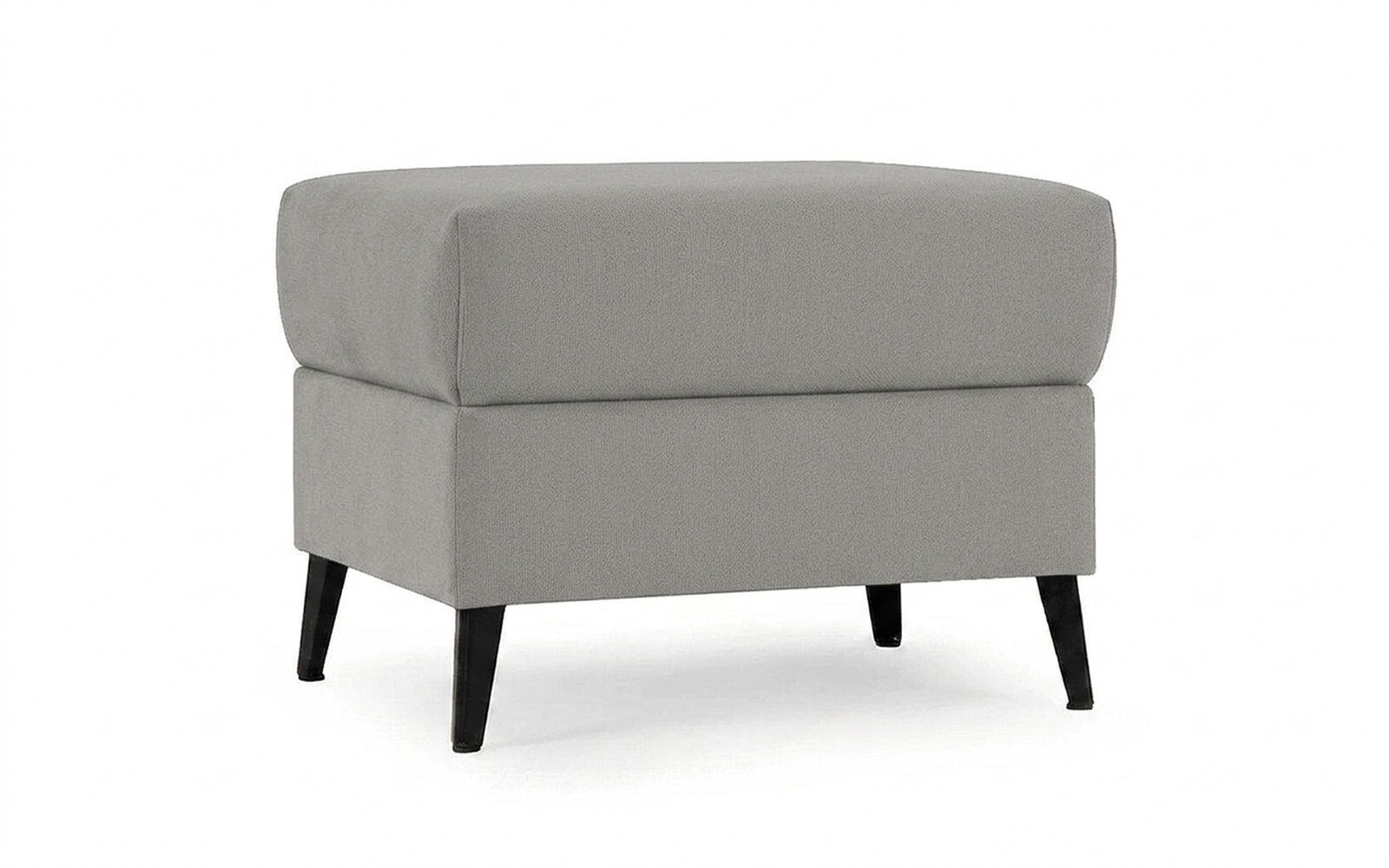 Laguna pouf in Dumont 24 fabric, product photo on white background