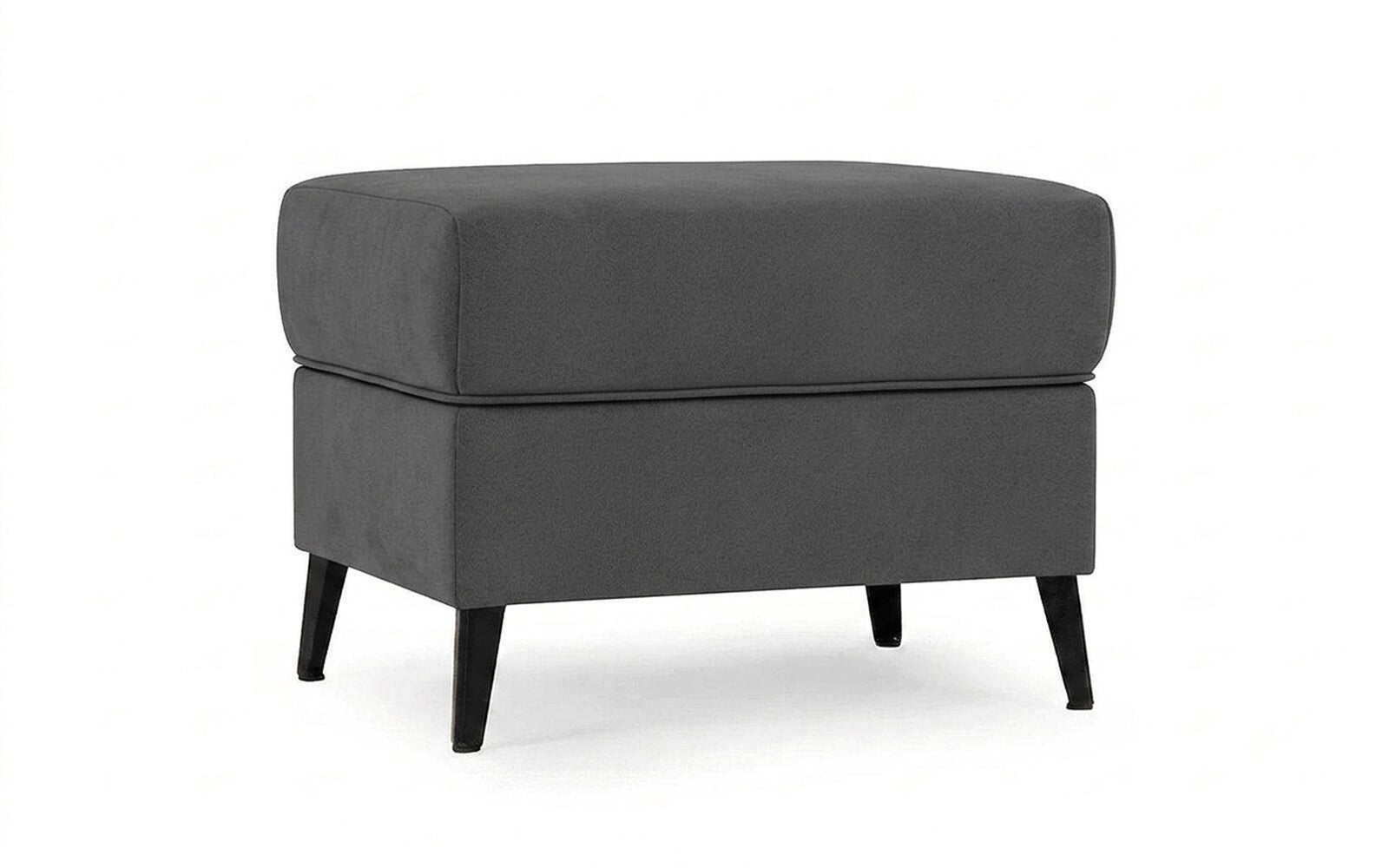 Laguna pouf in Dumont 26 fabric, product photo on white background