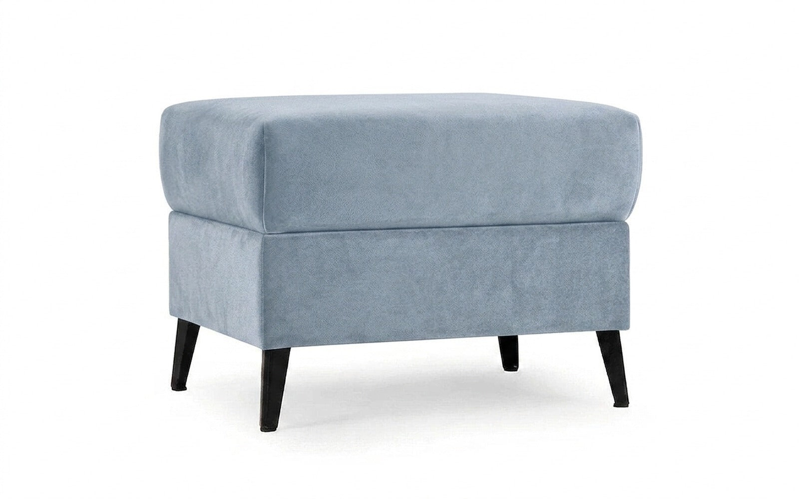 Laguna pouf in Galaktika Cloud fabric, product photo on white background