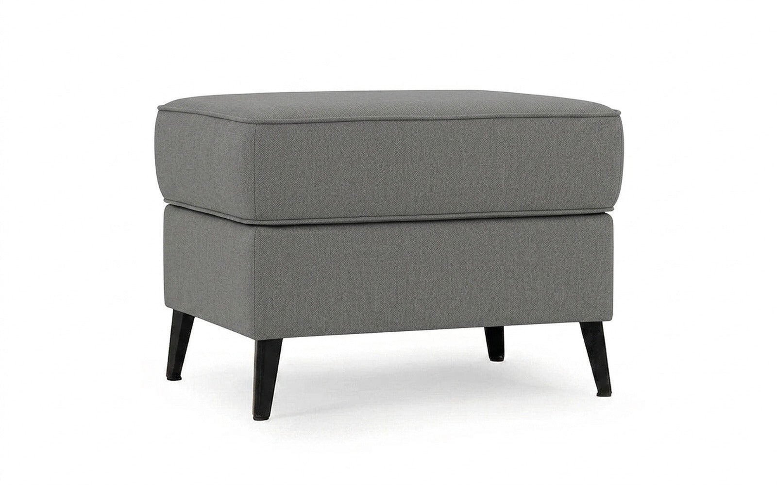Laguna pouf in Prime Dark fabric, product photo on white background