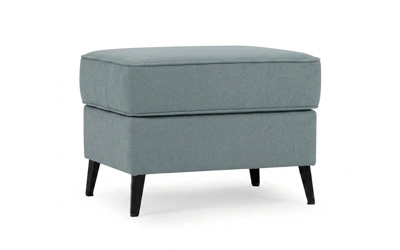 Laguna pouf in Royal I Capri fabric, product photo on white background