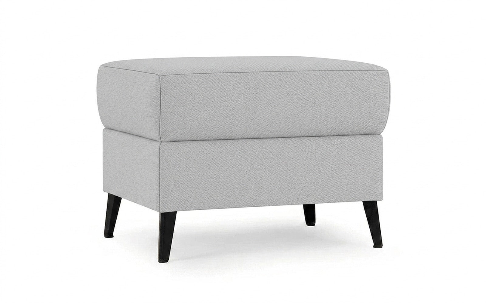 Laguna pouf in Royal I Haze fabric, product photo on white background