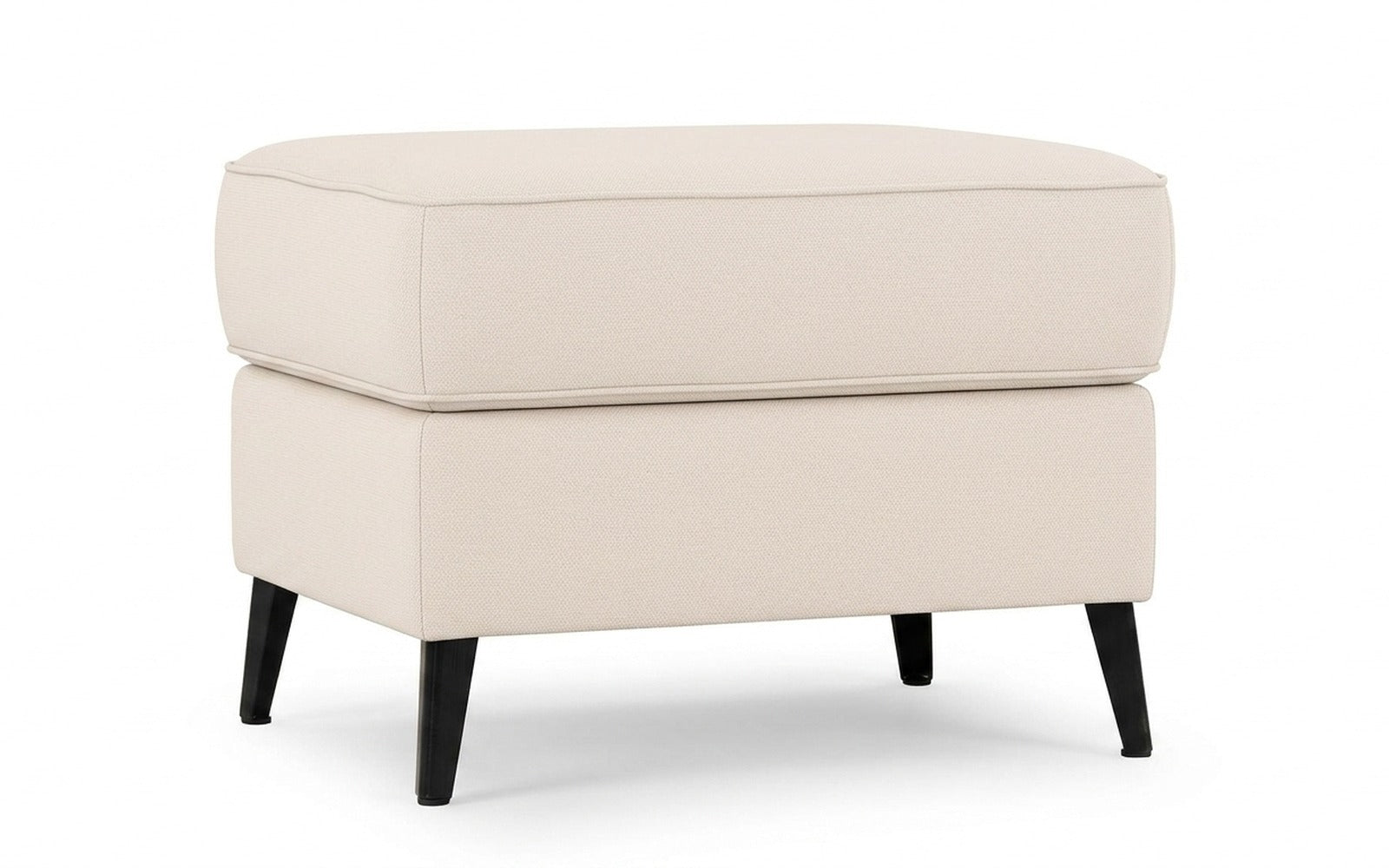 Laguna pouf in Royal I Plombir fabric, product photo on white background