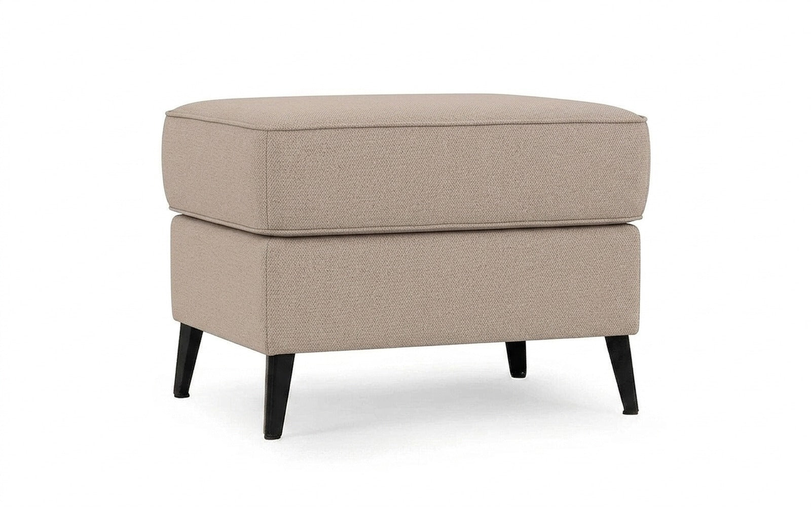 Laguna pouf in Royal I Sandy fabric, product photo on white background