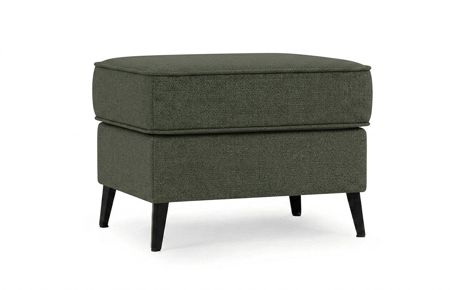 Laguna pouf in Royal I Sherwood fabric, product photo on white background