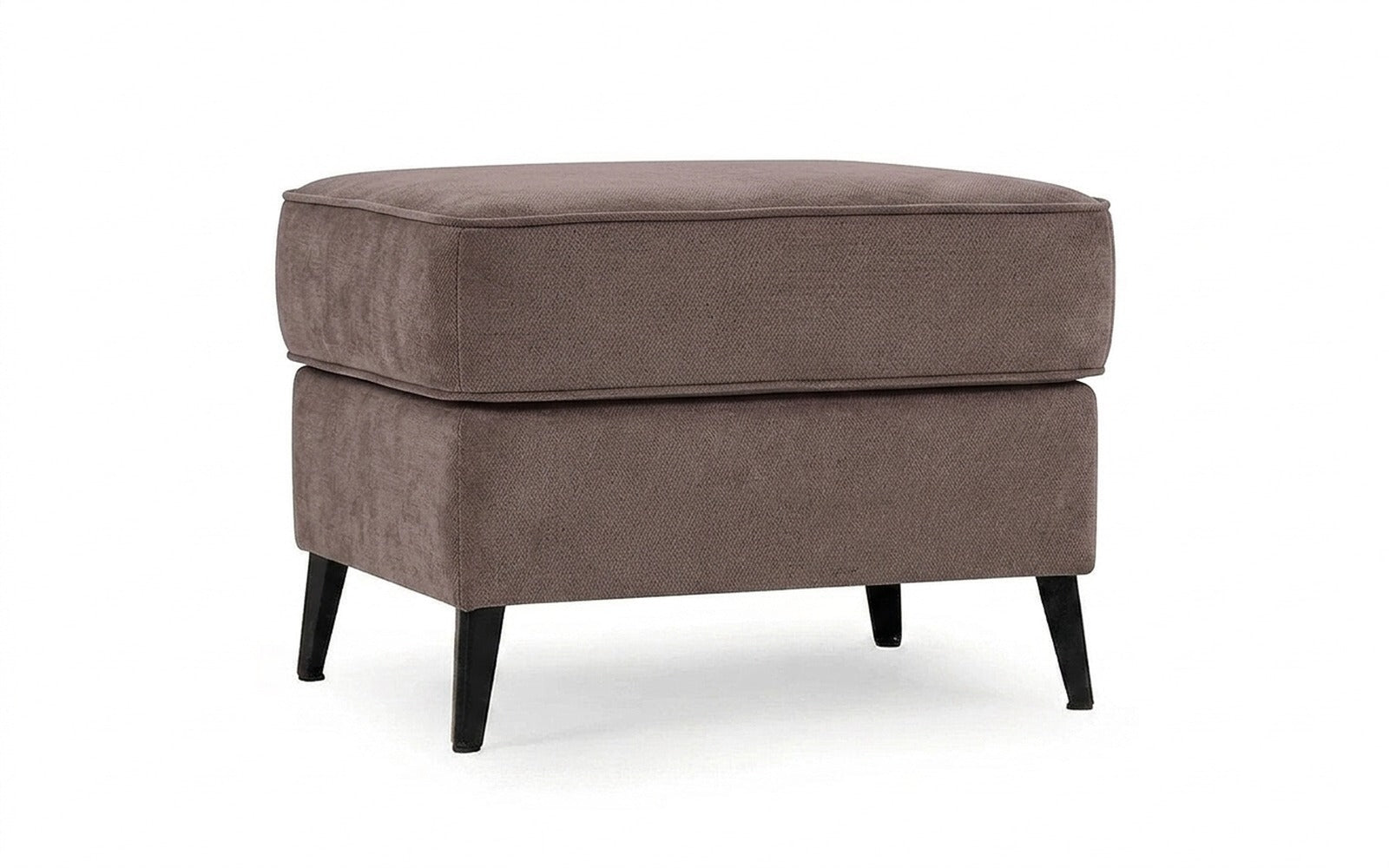 Laguna pouf in Royal I Shiitake fabric, product photo on white background