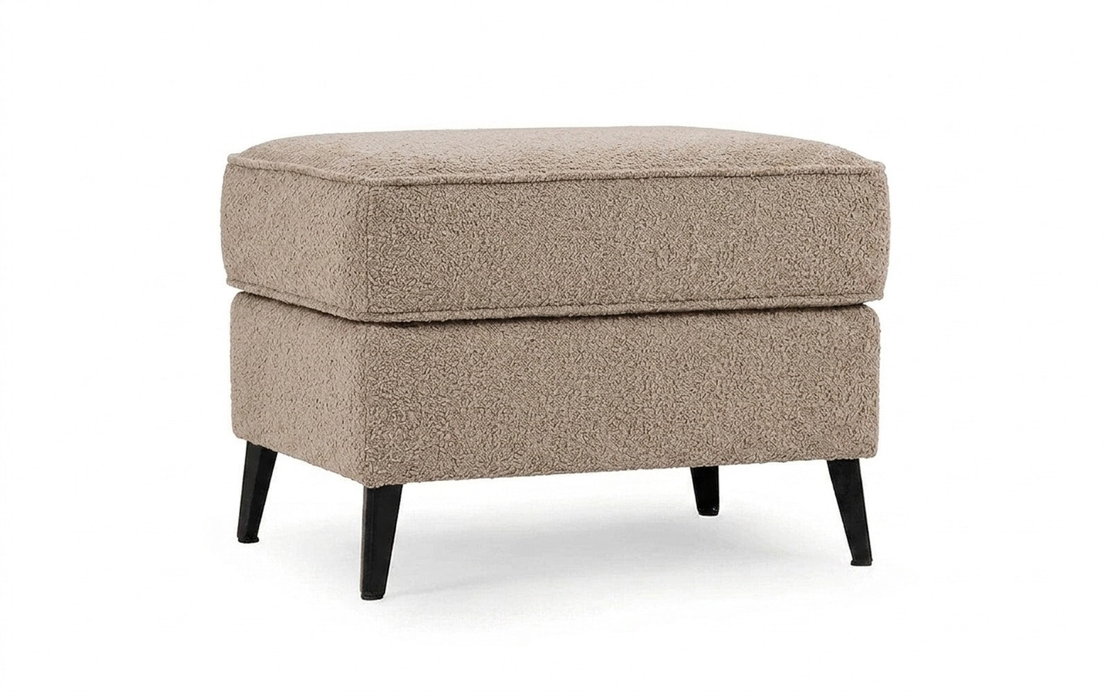 Laguna pouf in Soul 112 fabric, product photo on white background