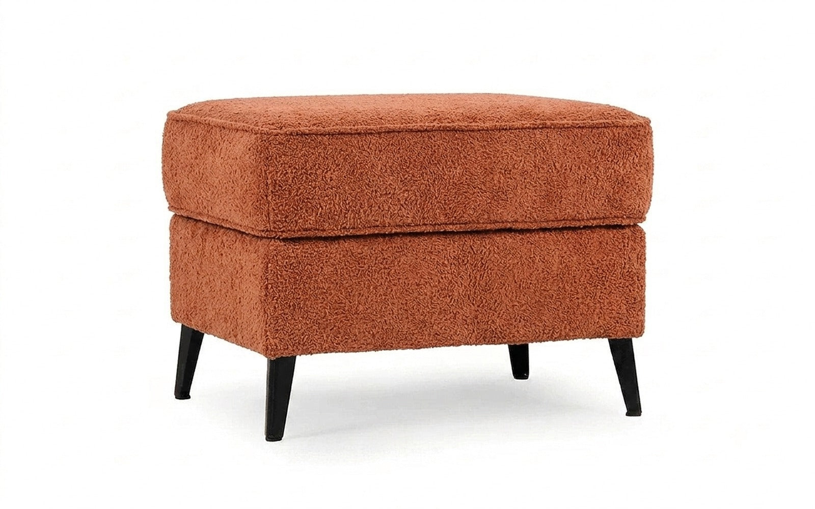Laguna pouf in Soul 493 fabric, product photo on white background