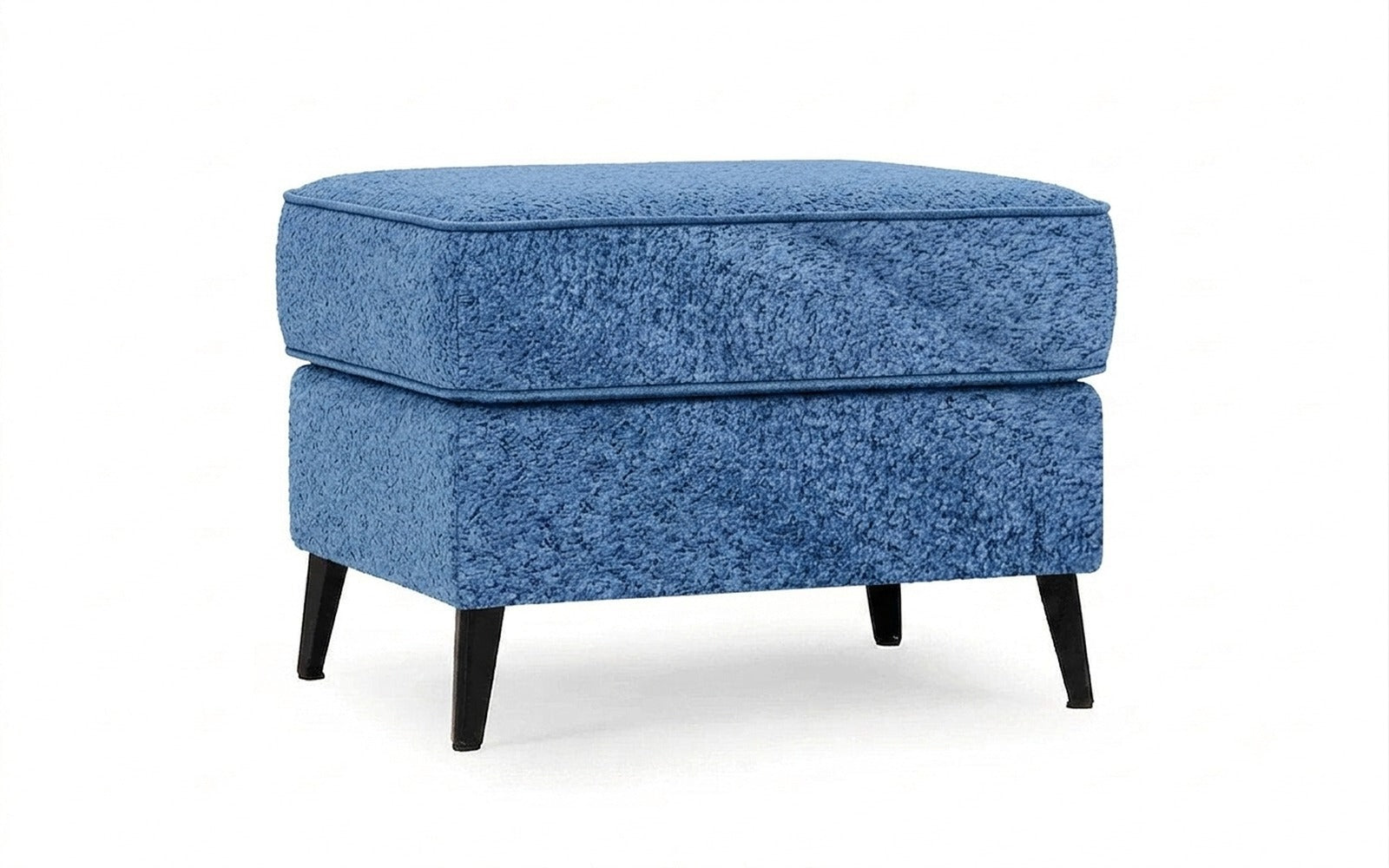Laguna pouf in Soul 784 fabric, product photo on white background