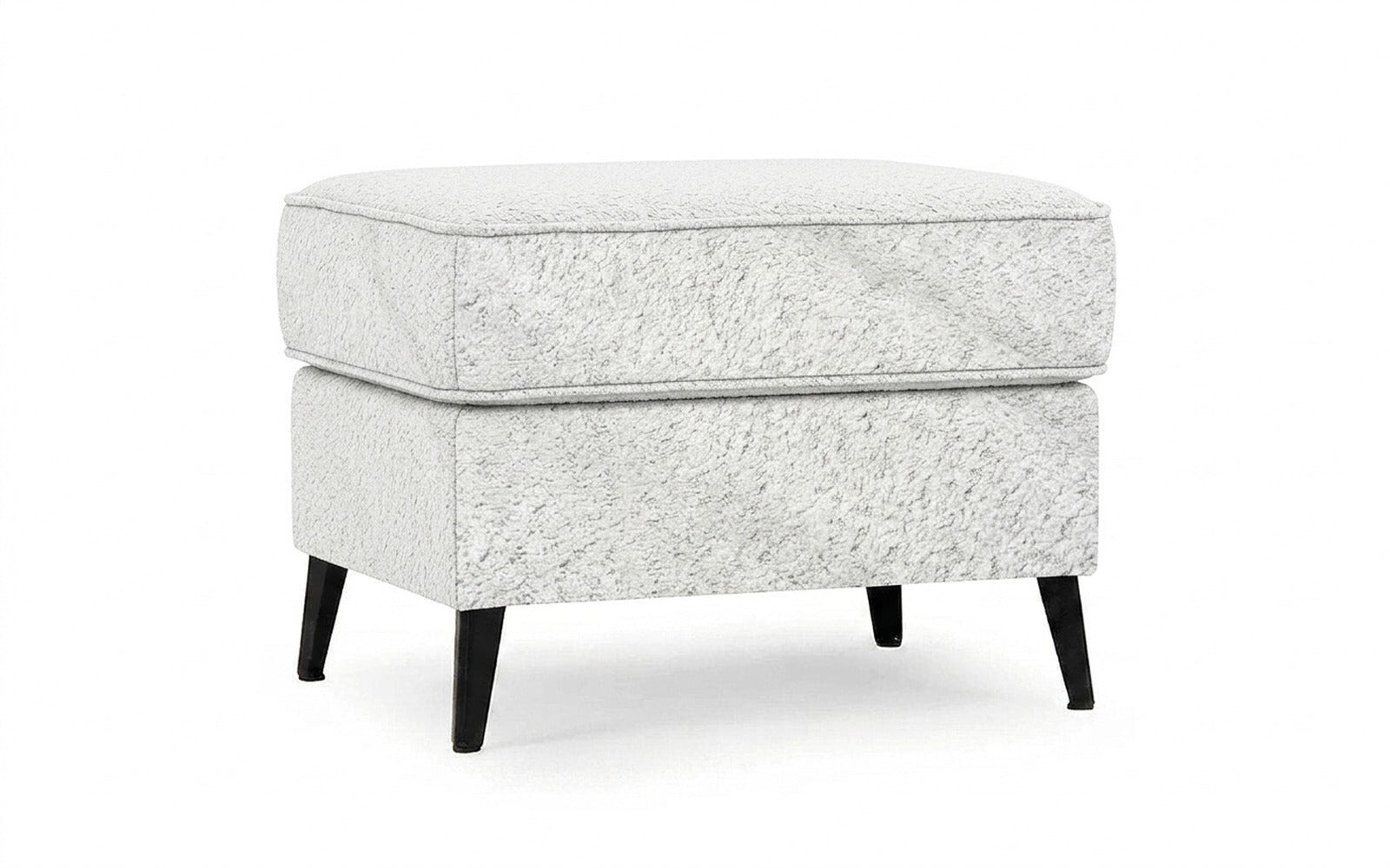 Laguna pouf in Soul 900 fabric, product photo on white background