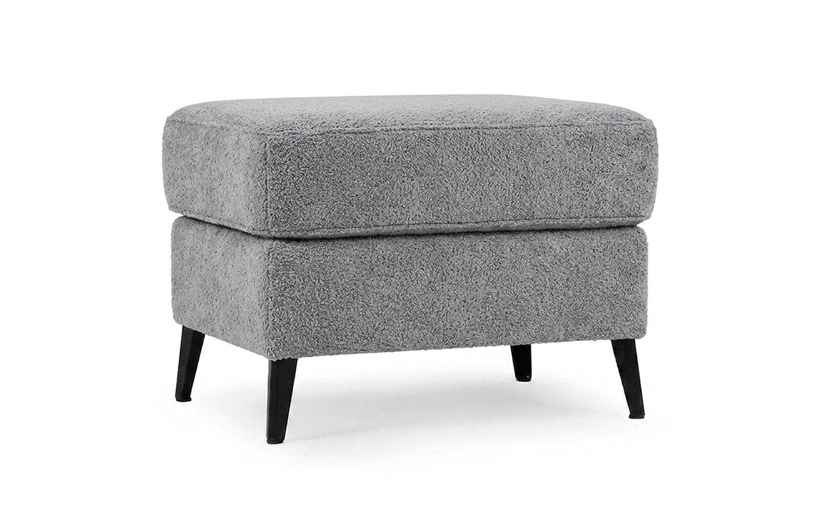 Laguna pouf in Soul 995 fabric, product photo on white background