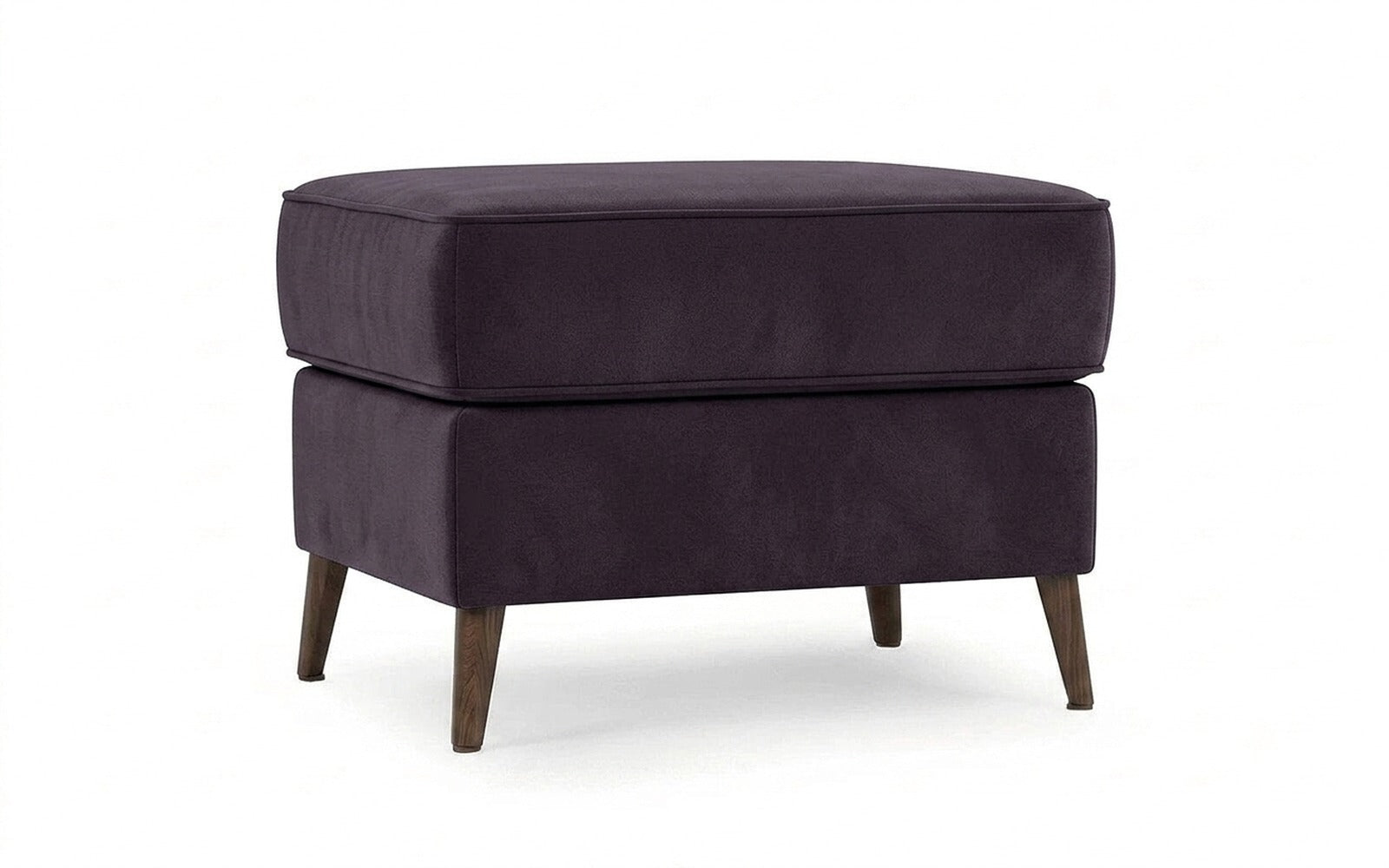 Laguna pouf in Velutto 19 fabric, product photo on white background