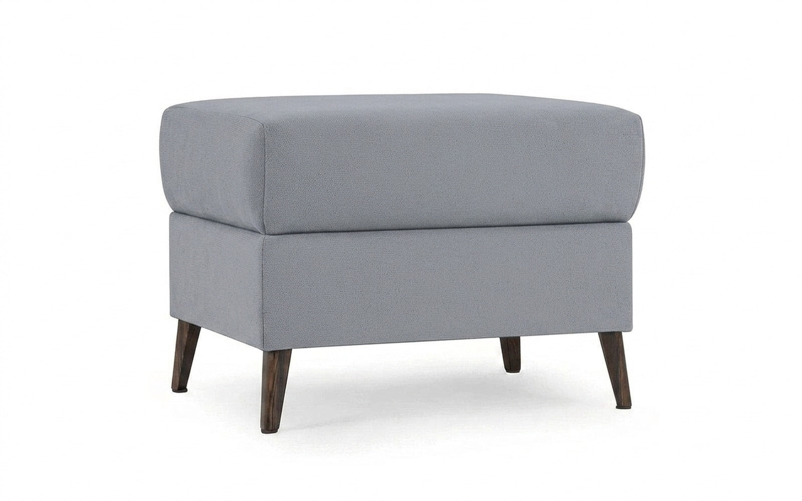Laguna pouf in Velutto 52 fabric, product photo on white background