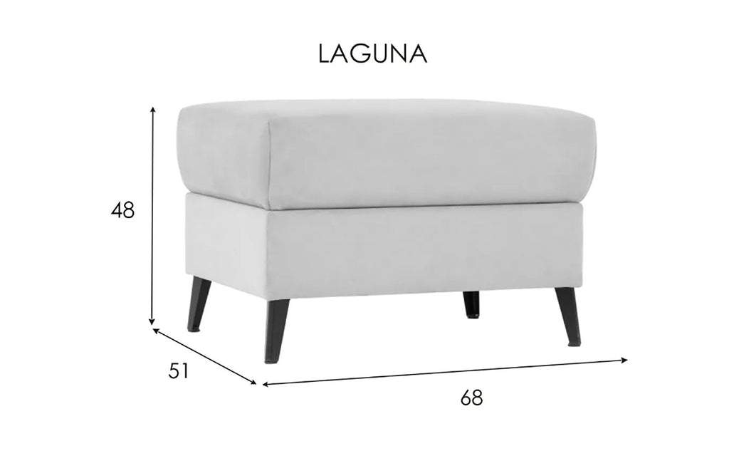 Laguna pouf, product photo on white background, view 1