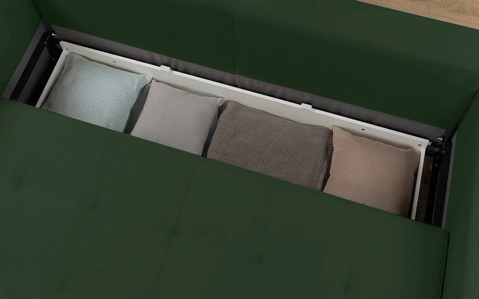 Amani Pro sofa bed in a living room interior, view 2