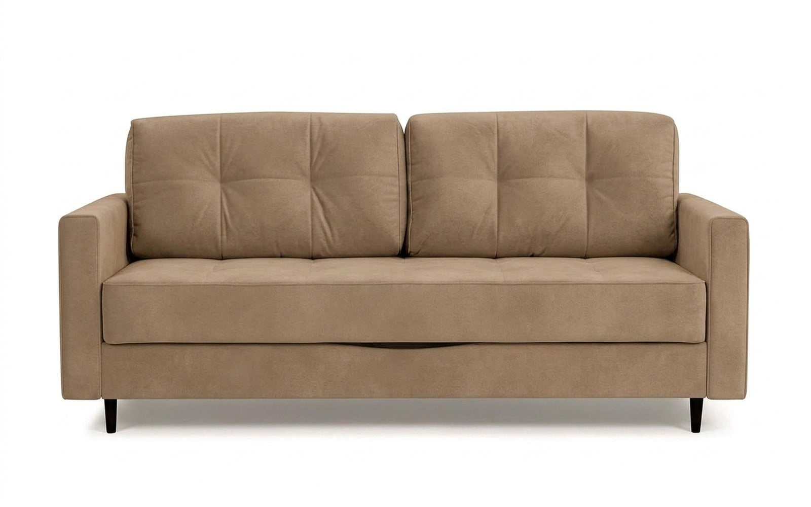 Amani Pro sofa bed in Casanova Beige fabric, product photo on white background