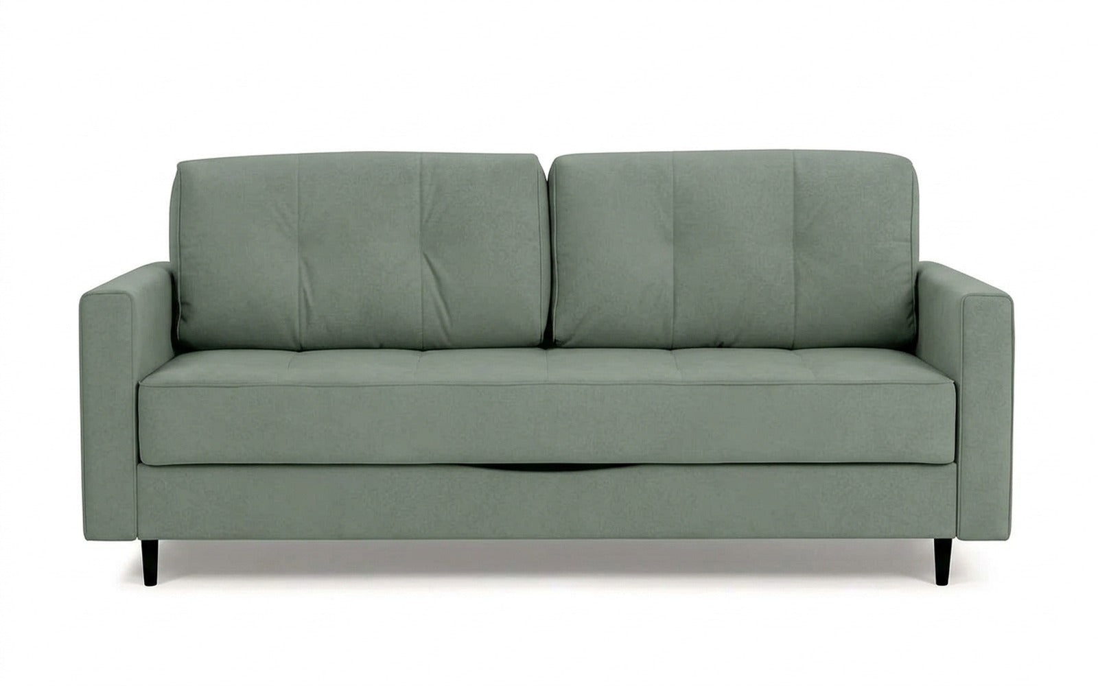 Amani Pro sofa bed in Casanova Celadon fabric, product photo on white background