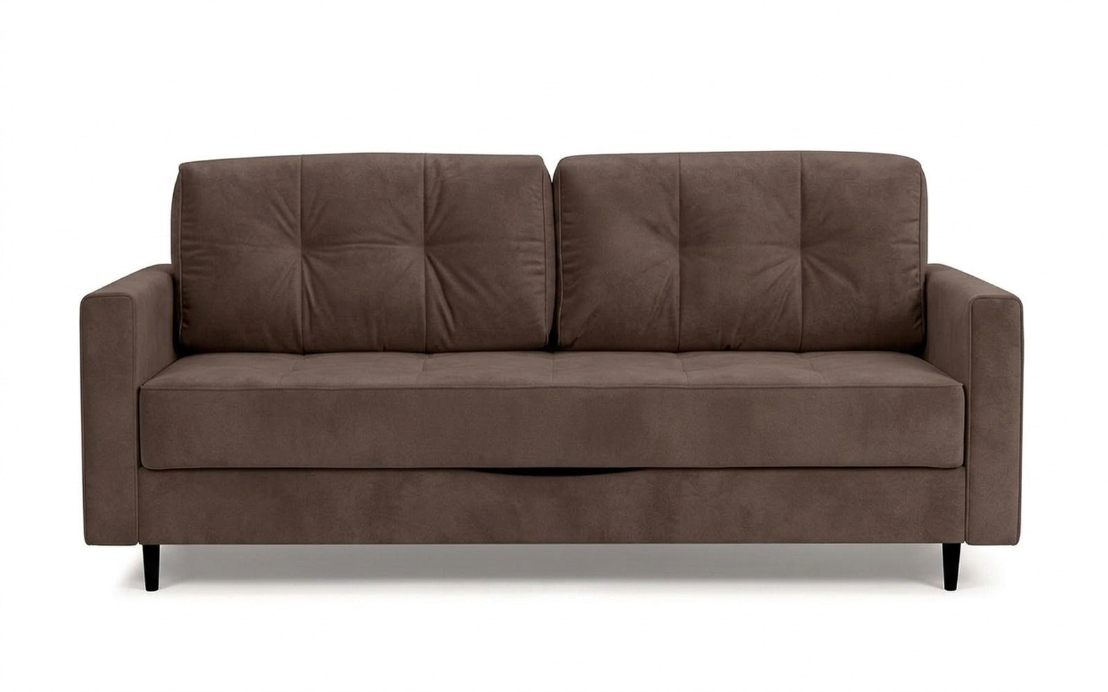 Amani Pro sofa bed in Casanova Chocolate fabric, product photo on white background