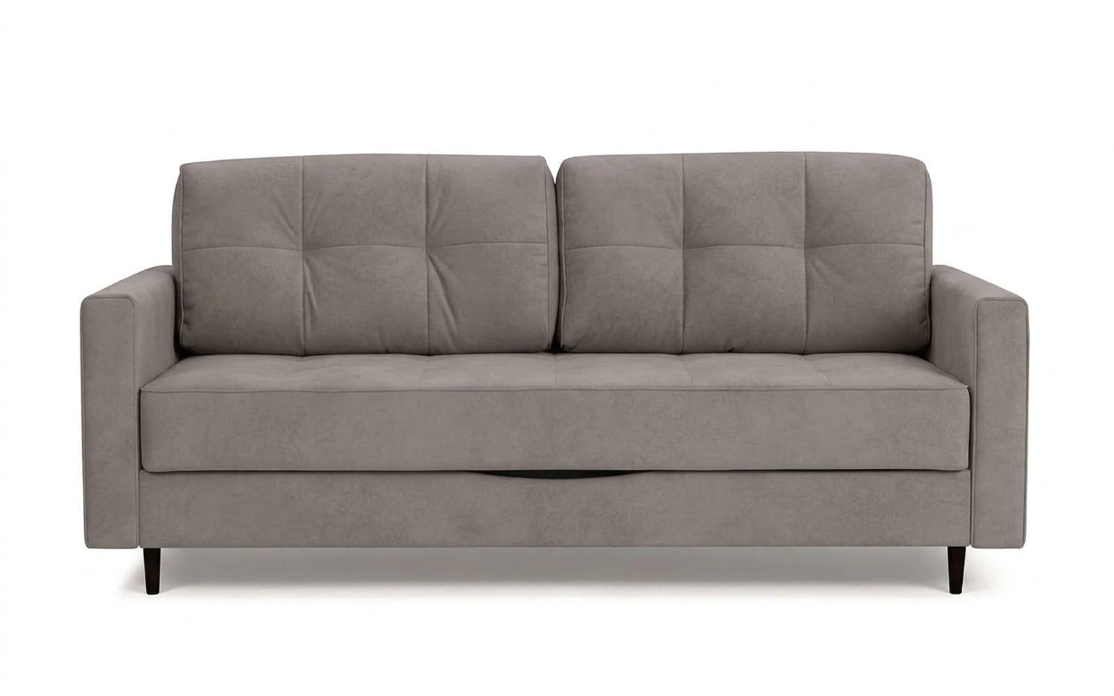 Amani Pro sofa bed in Casanova Grey fabric, product photo on white background