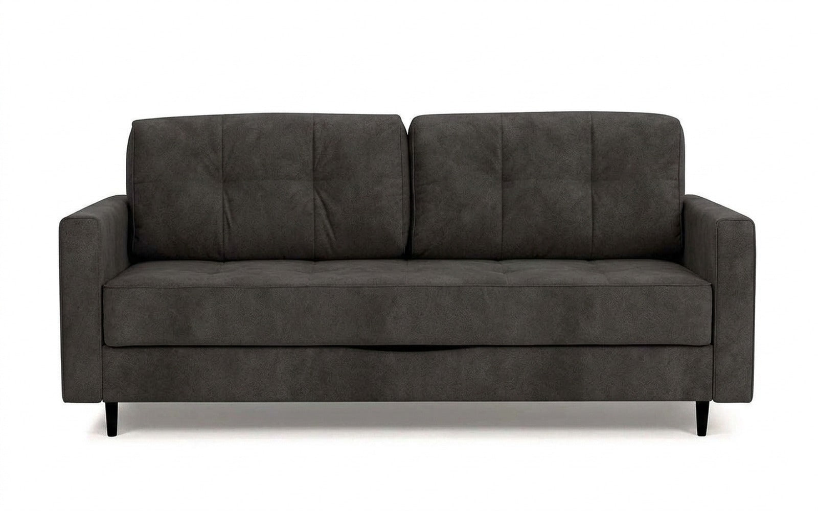 Amani Pro sofa bed in Galaktika Grey fabric, product photo on white background