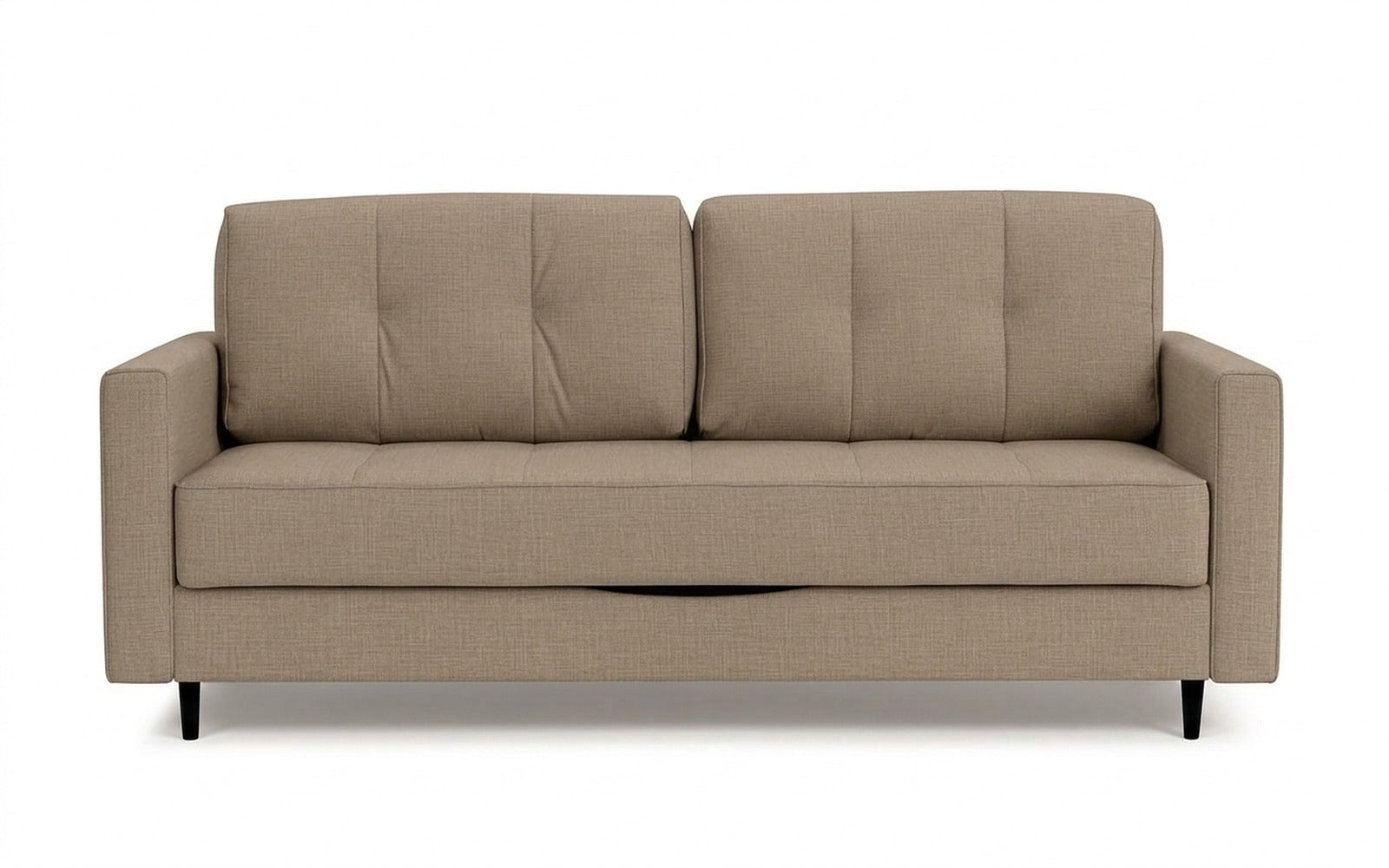 Amani Pro sofa bed in Lidot Beige fabric, product photo on white background