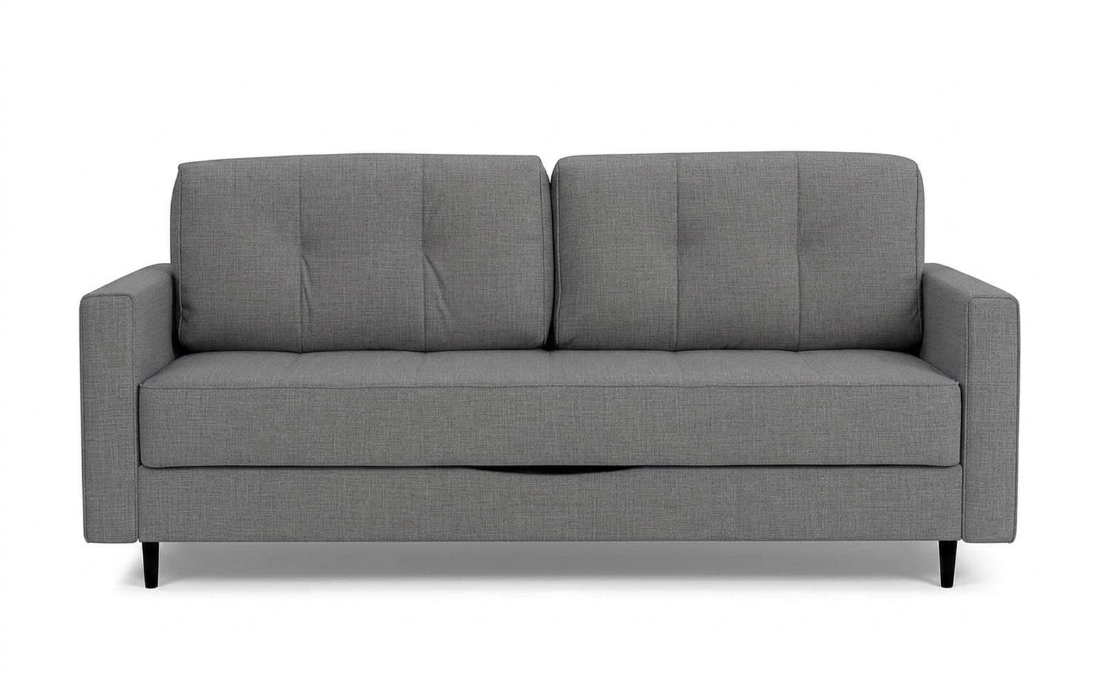 Amani Pro sofa bed in Lidot Silver fabric, product photo on white background