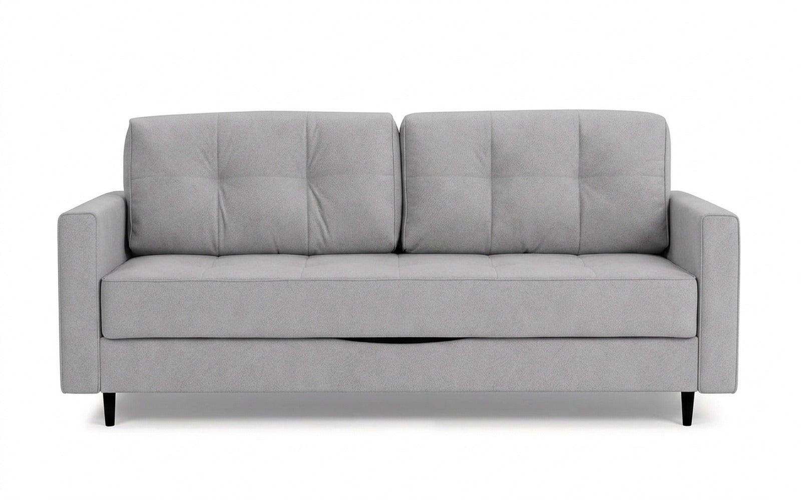 Amani Pro sofa bed in Prime Grey fabric, product photo on white background