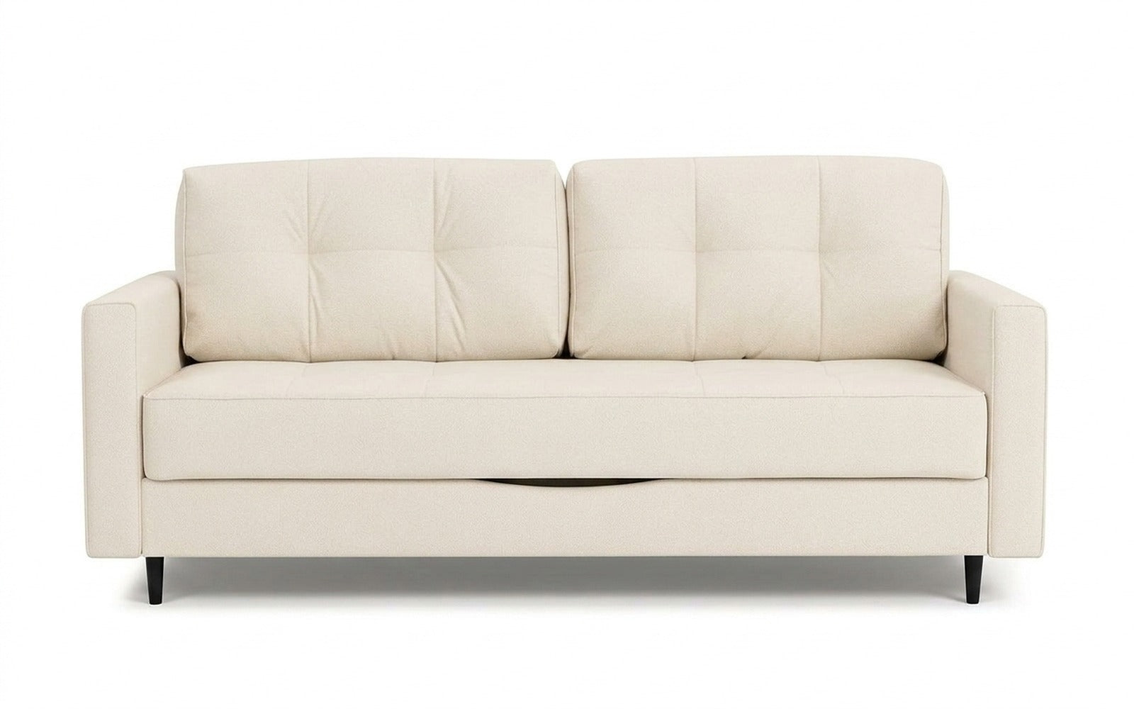 Amani Pro sofa bed in Prime White fabric, product photo on white background