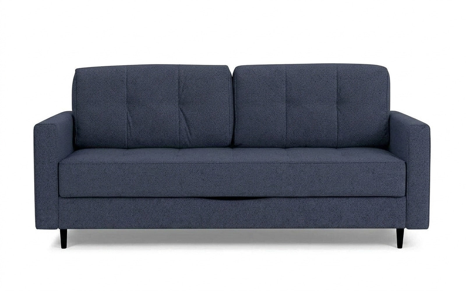 Amani Pro sofa bed in Royal I Indigo fabric, product photo on white background