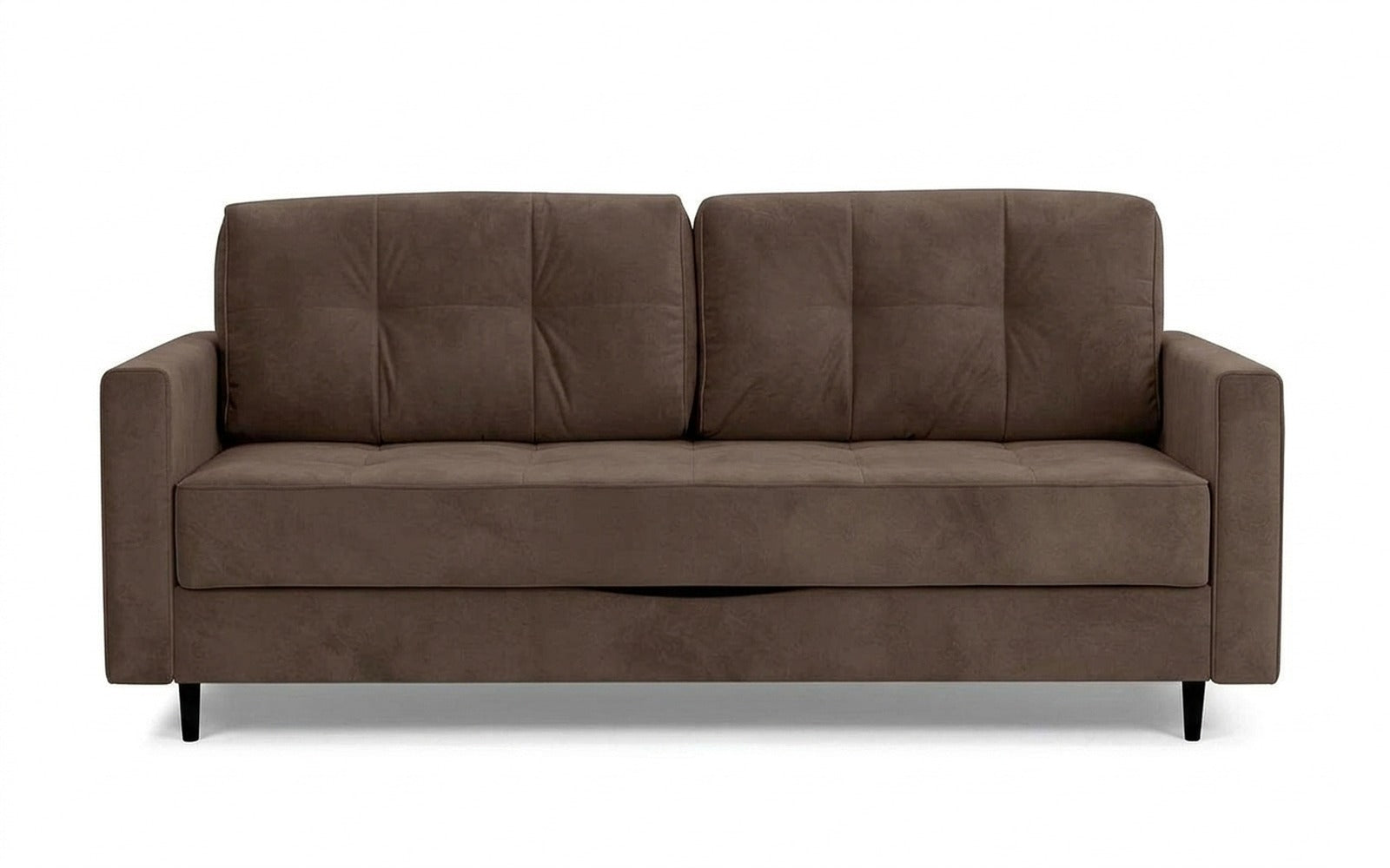Amani Pro sofa bed in Sky Velvet 02 fabric, product photo on white background
