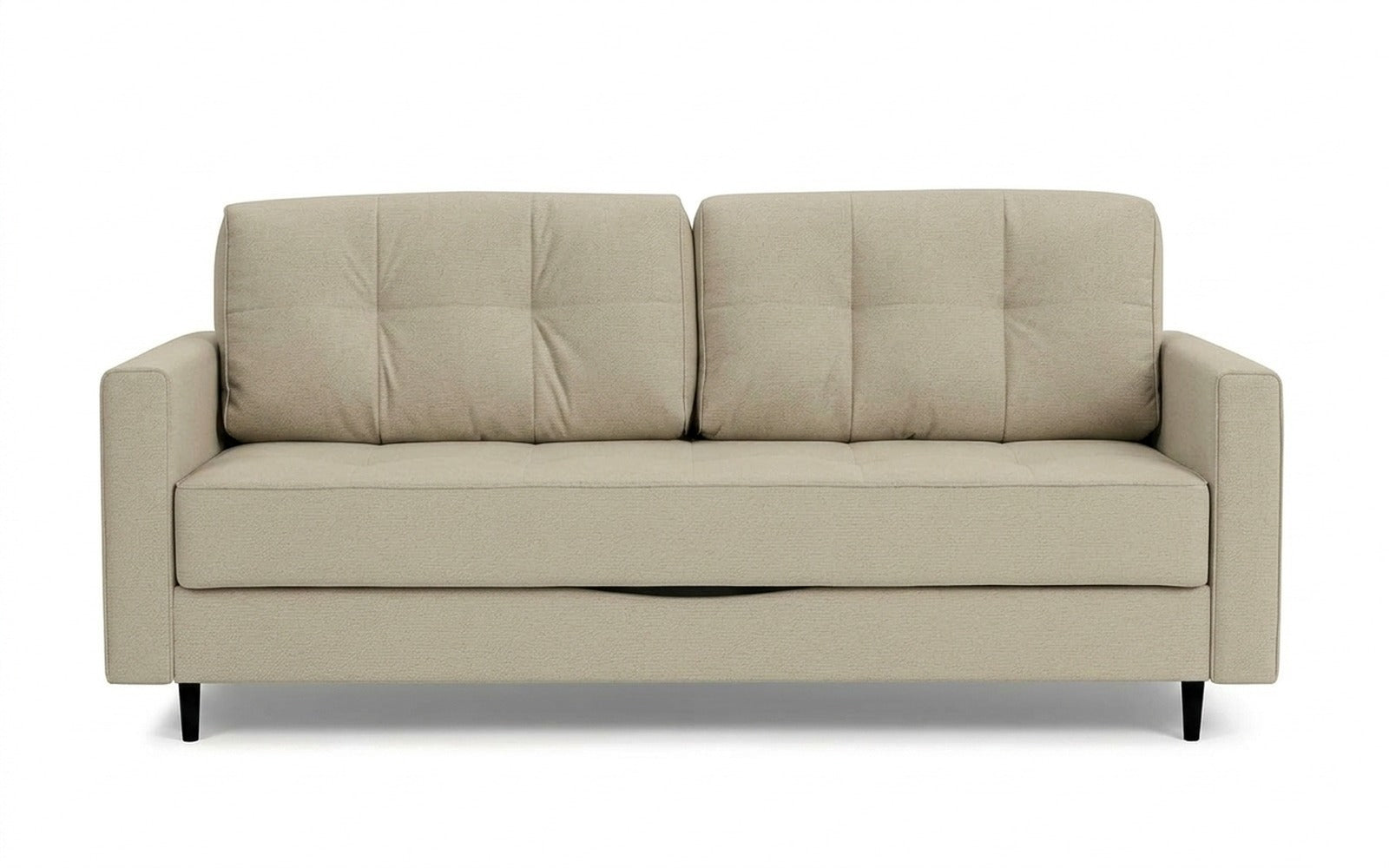 Amani Pro sofa bed in Sky Velvet 03 fabric, product photo on white background