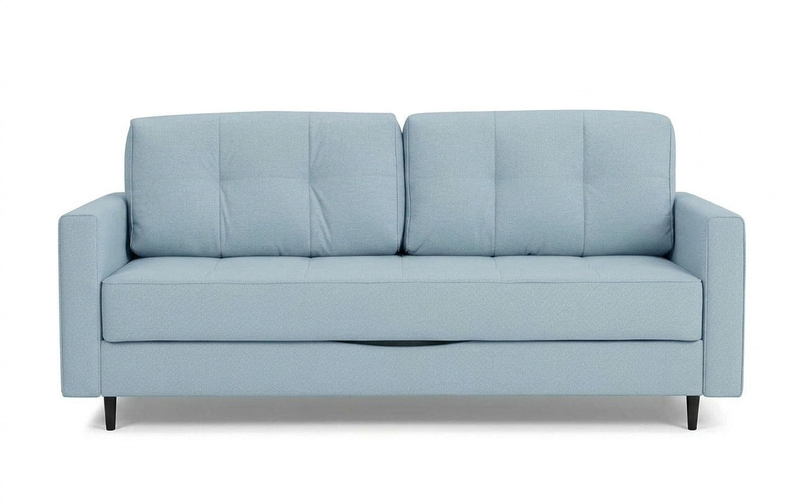 Amani Pro sofa bed in Sky Velvet 18 fabric, product photo on white background