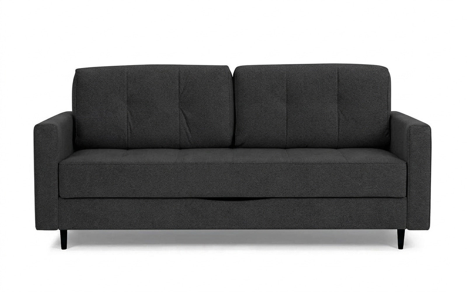 Amani Pro sofa bed in Sky Velvet 38 fabric, product photo on white background