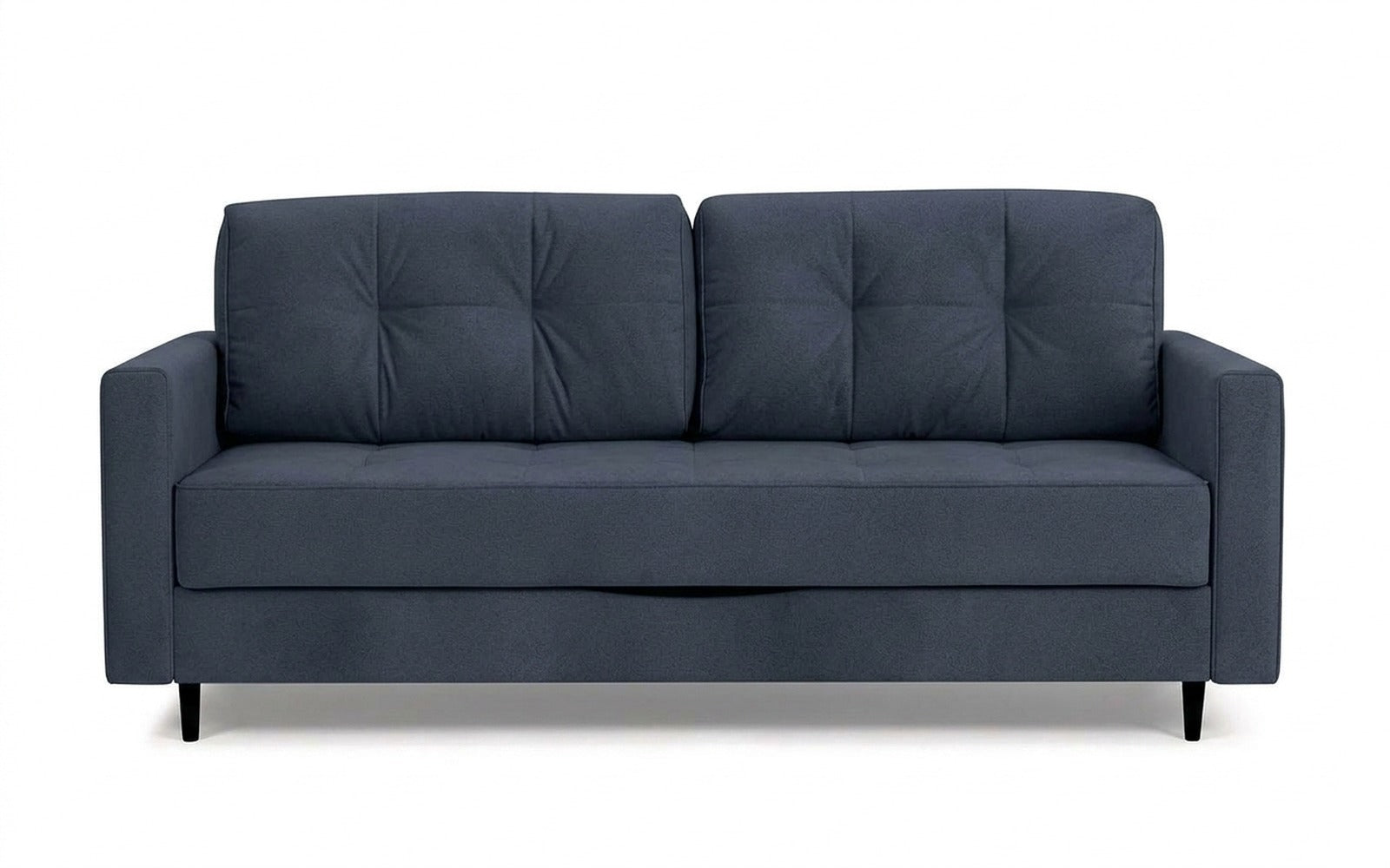 Amani Pro sofa bed in Sky Velvet 40 fabric, product photo on white background