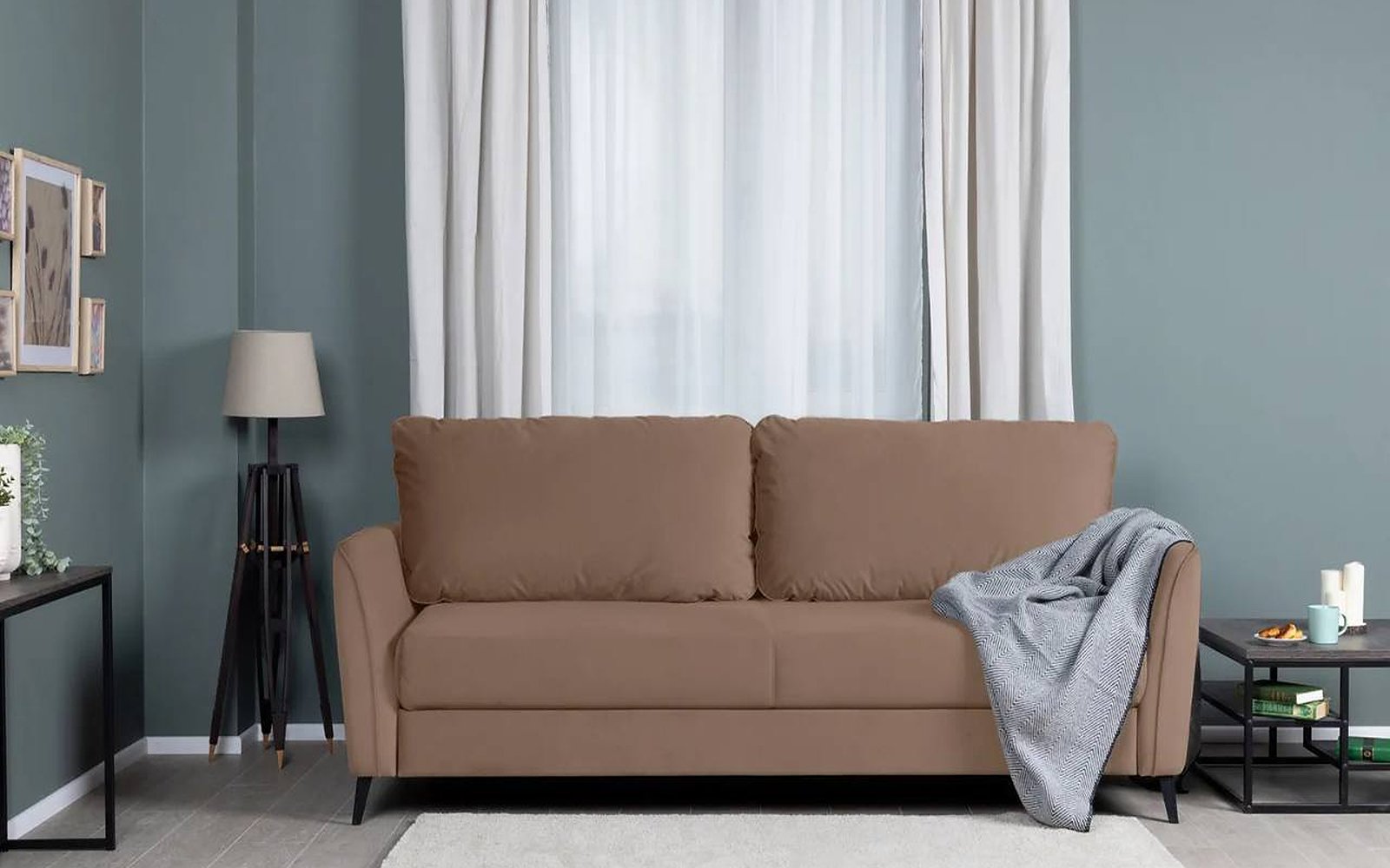 Laguna sofa bed in a living room interior, view 4