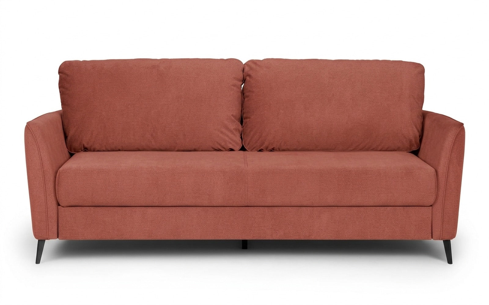 Laguna sofa bed in Casanova Marsala fabric, product photo on white background