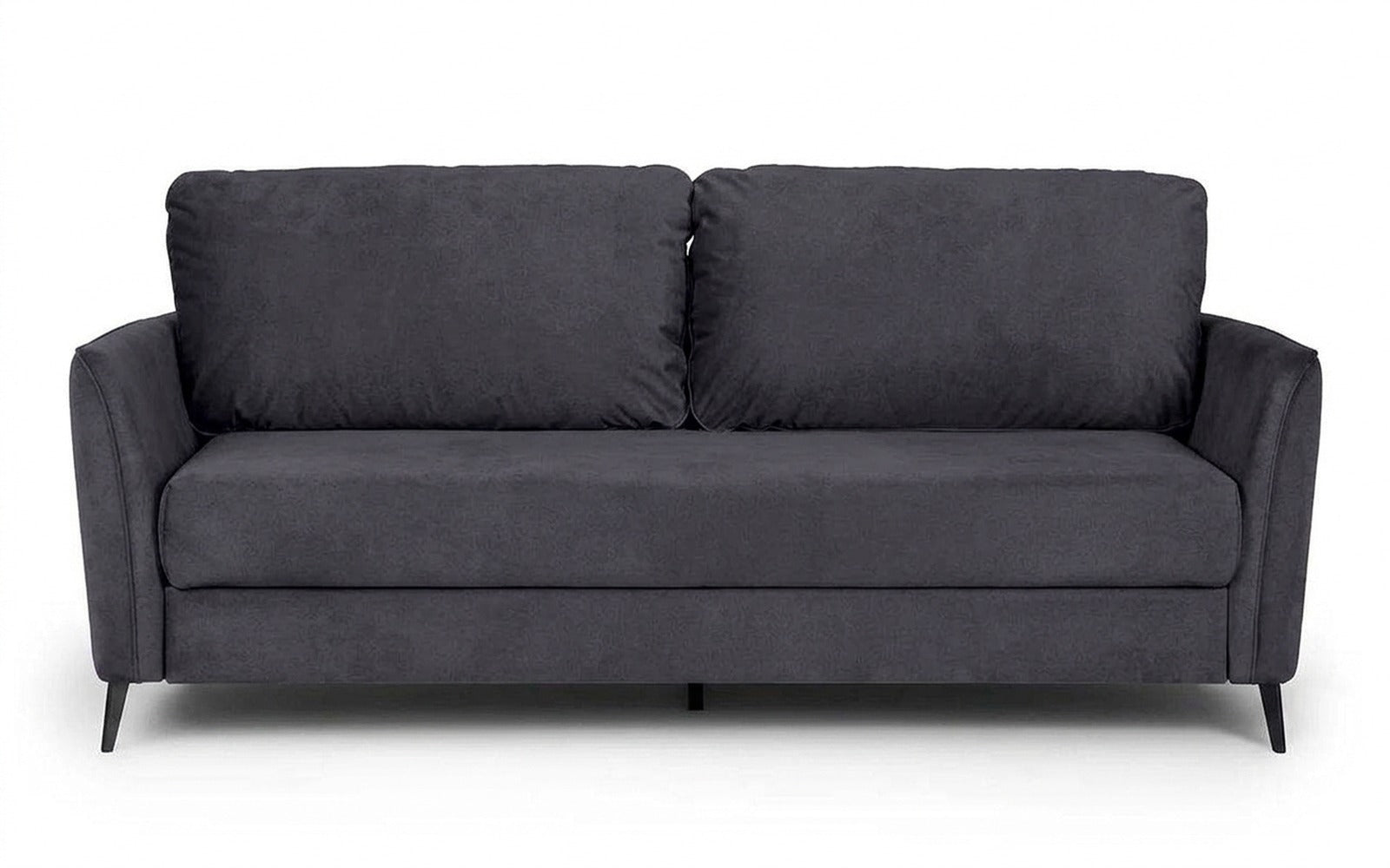 Laguna sofa bed in Galaktika Blue fabric, product photo on white background