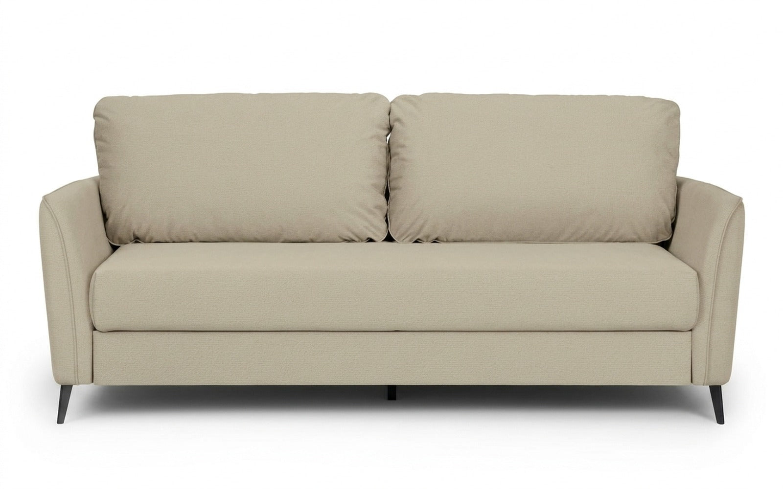 Laguna sofa bed in Sky Velvet 03 fabric, product photo on white background
