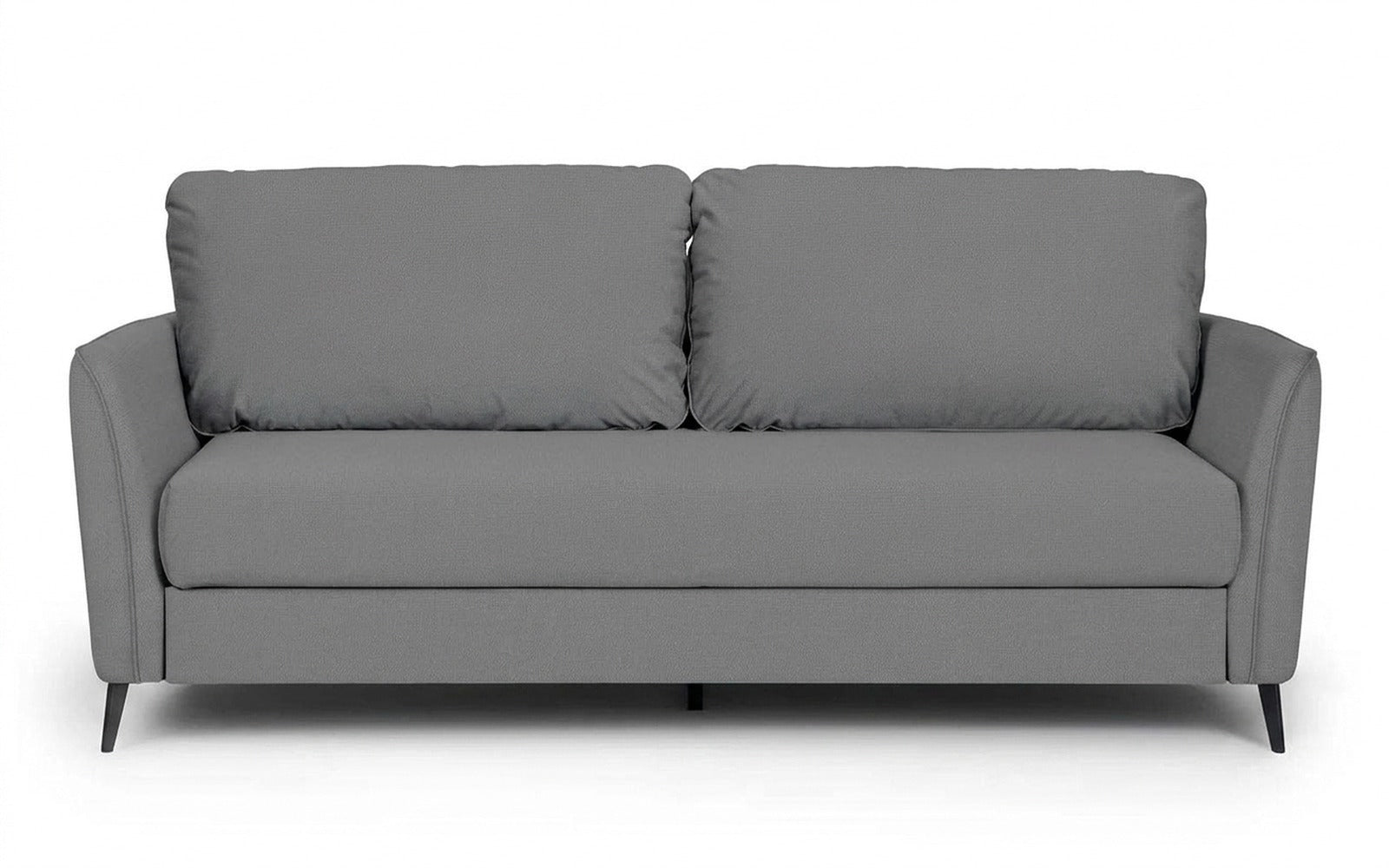 Laguna sofa bed in Sky Velvet 08 fabric, product photo on white background