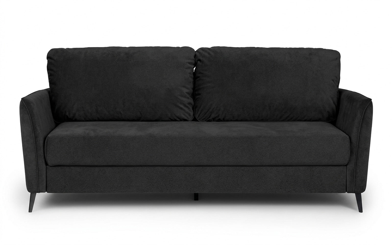 Laguna sofa bed in Sky Velvet 38 fabric, product photo on white background